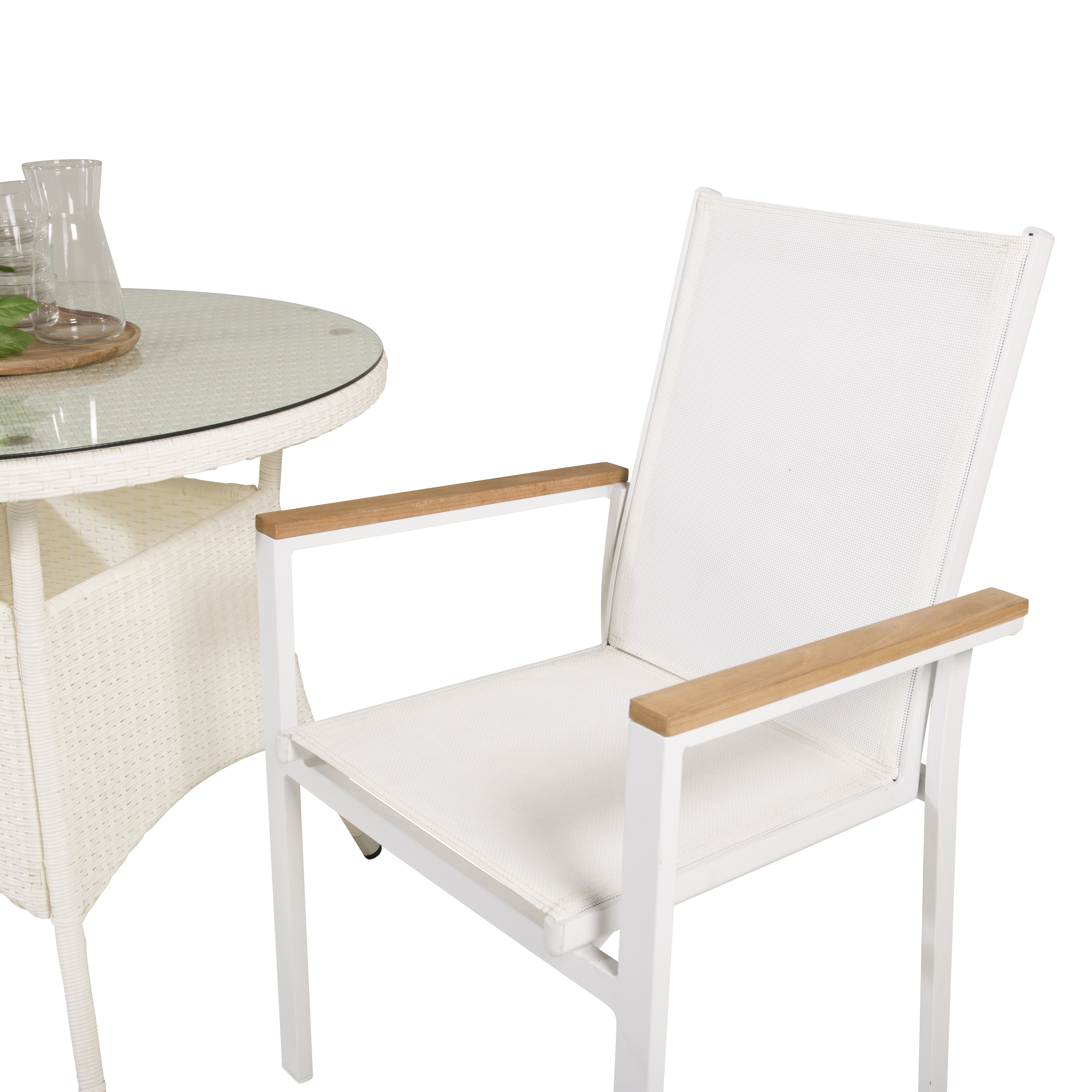 Spisegruppe Venture Home Virda Ø 90 med 2 Thea Spisestoler