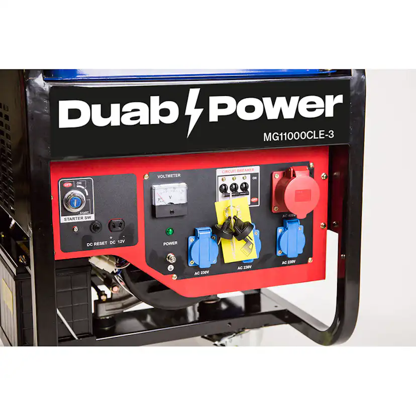 Strømaggregat Duab-Power MG11000CLE-3 1-fas/3-fas Bensin