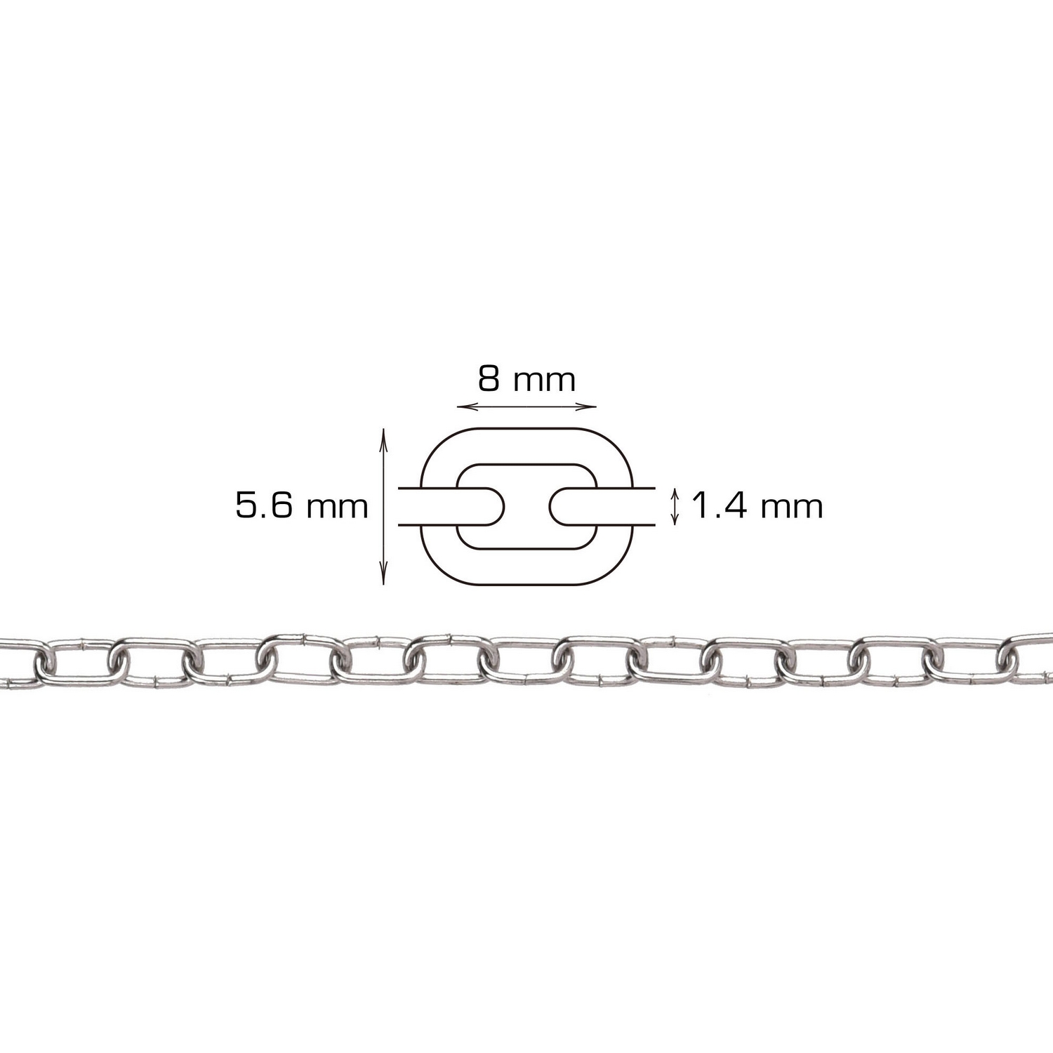Urkjede Home it 2 meter