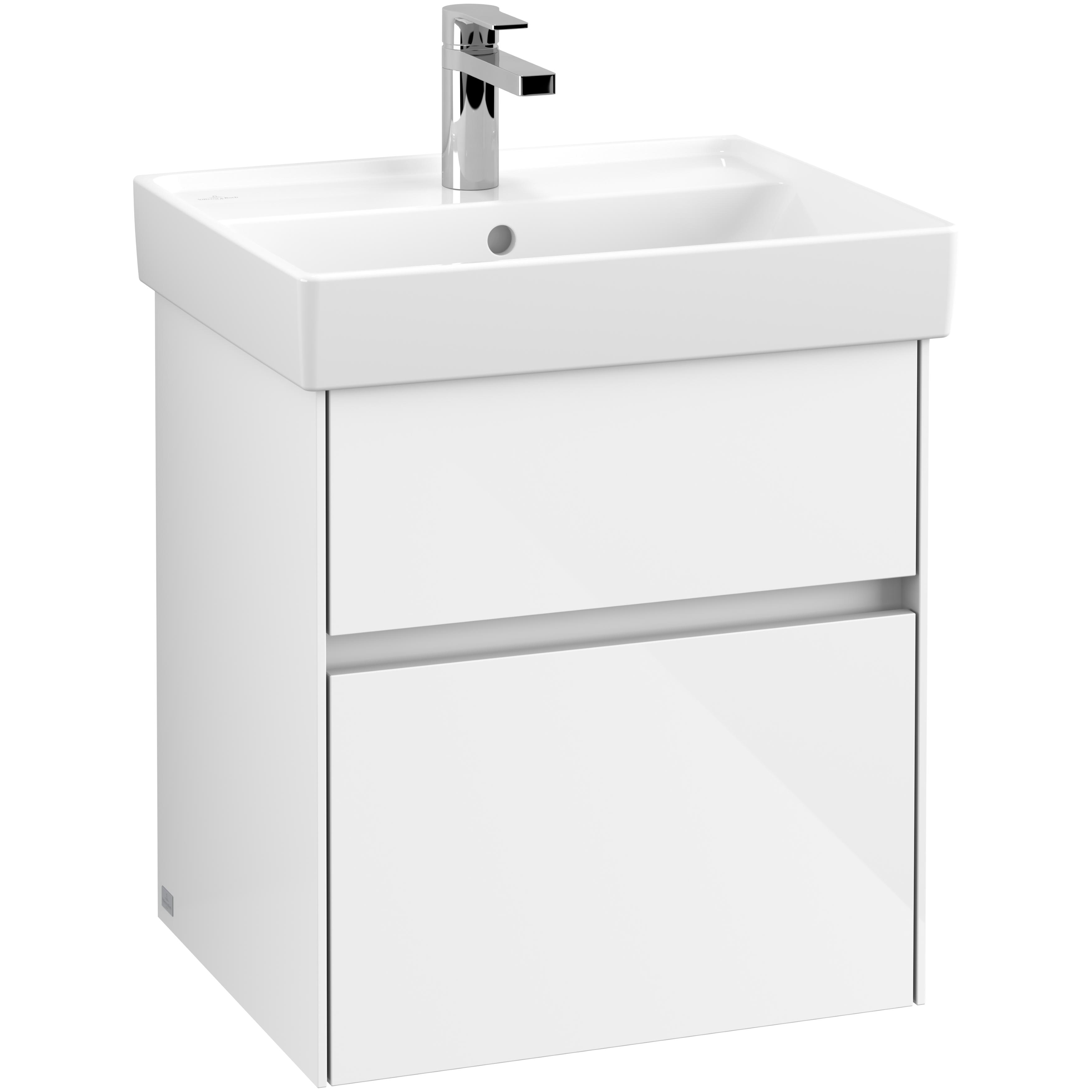 Tvättställsskåp Villeroy & Boch Collaro med 2 Lådor för Inbyggt Tvättställ | badrum - badrumsmobler - tvattstallsskap-och-kommod | KakelKungen
