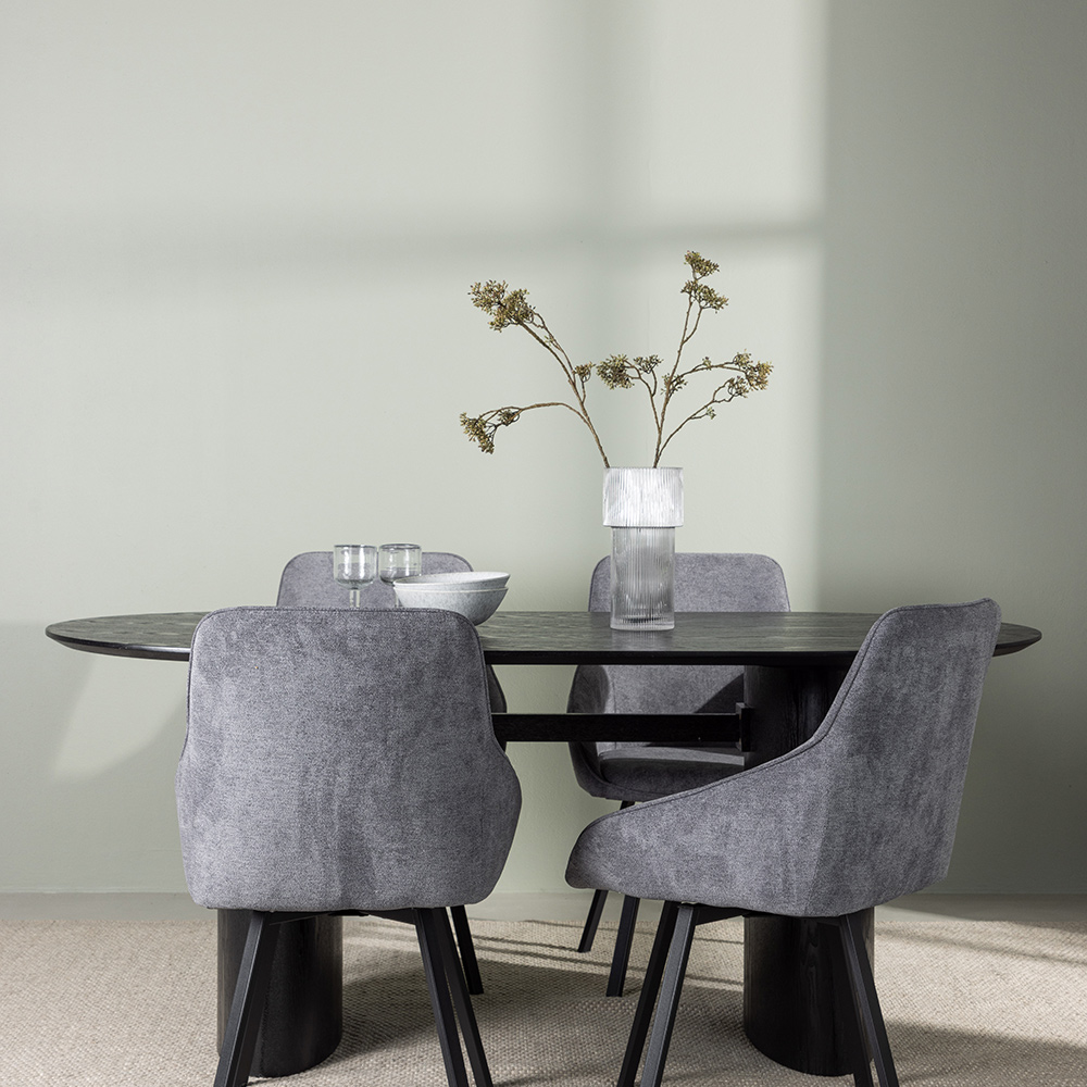 Spisegruppe Venture Home Isolde med 4 stk Rosie Stoler