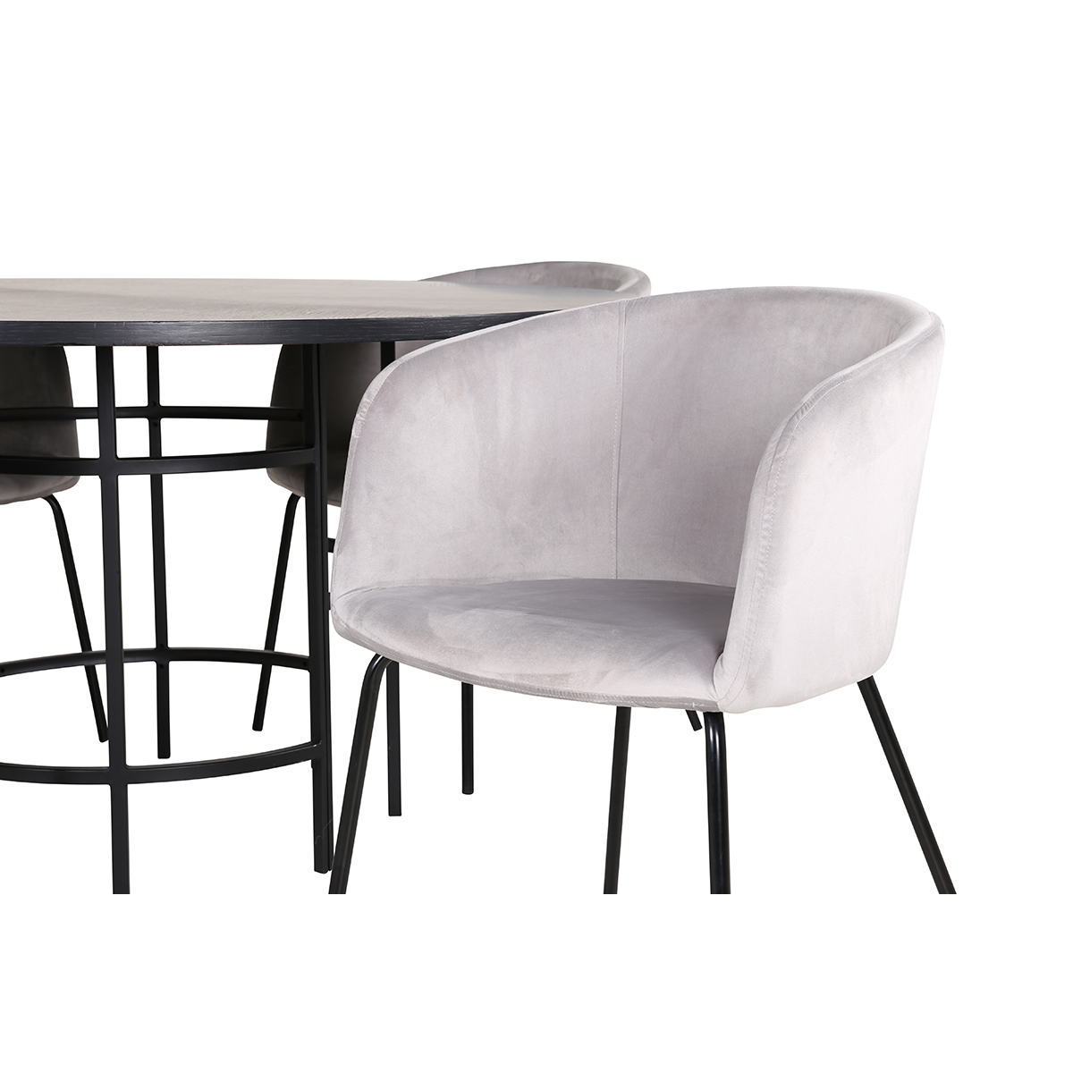 Spisegruppe furniture/fashion Copenhagen Ø140 cm med 4 Berit Stoler