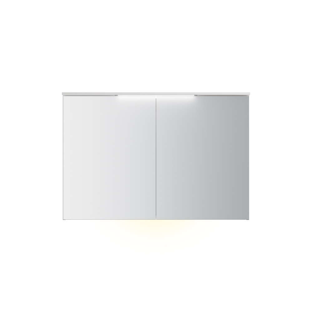 Speilskap FOSSBAD B120 D12 med Lystopp 60 + 60