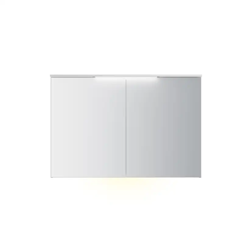 Speilskap FOSSBAD B120 D12 med Lystopp 60 + 60