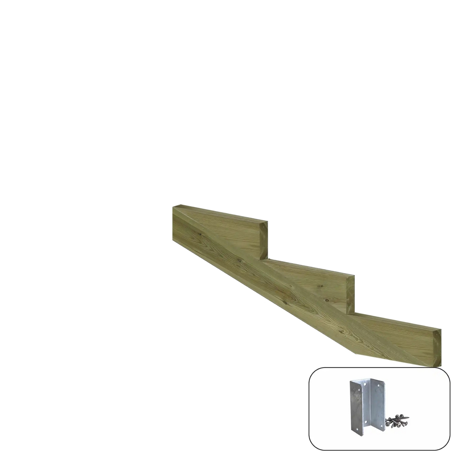 Trappevange PLUS Trinndybde 39 cm med Beslag