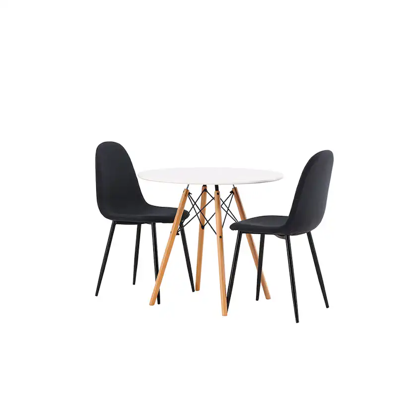 Spisegruppe Venture Home Danburi Ø 60 cm med 2 Polar Stoler
