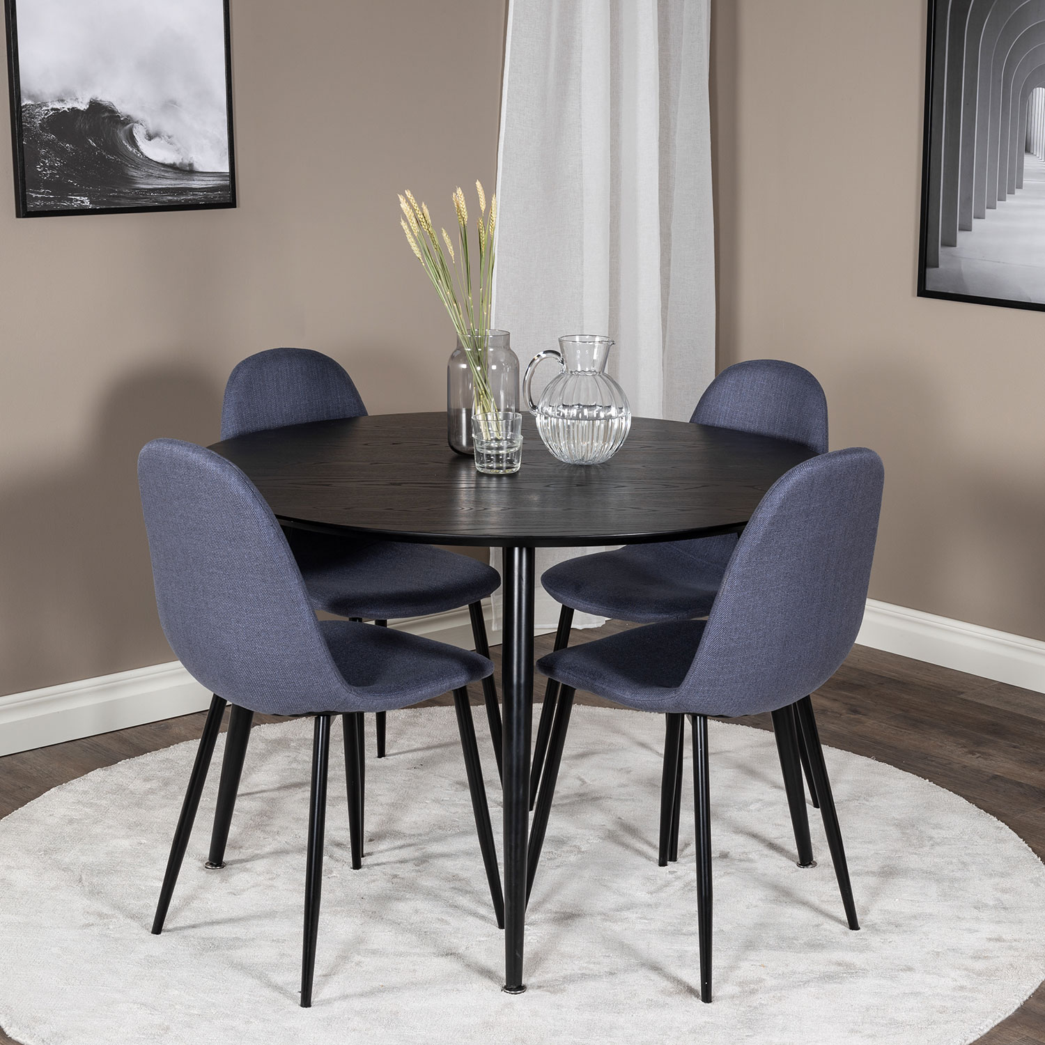 Spisegruppe Venture Home Dipp med 4 Polar Stoler