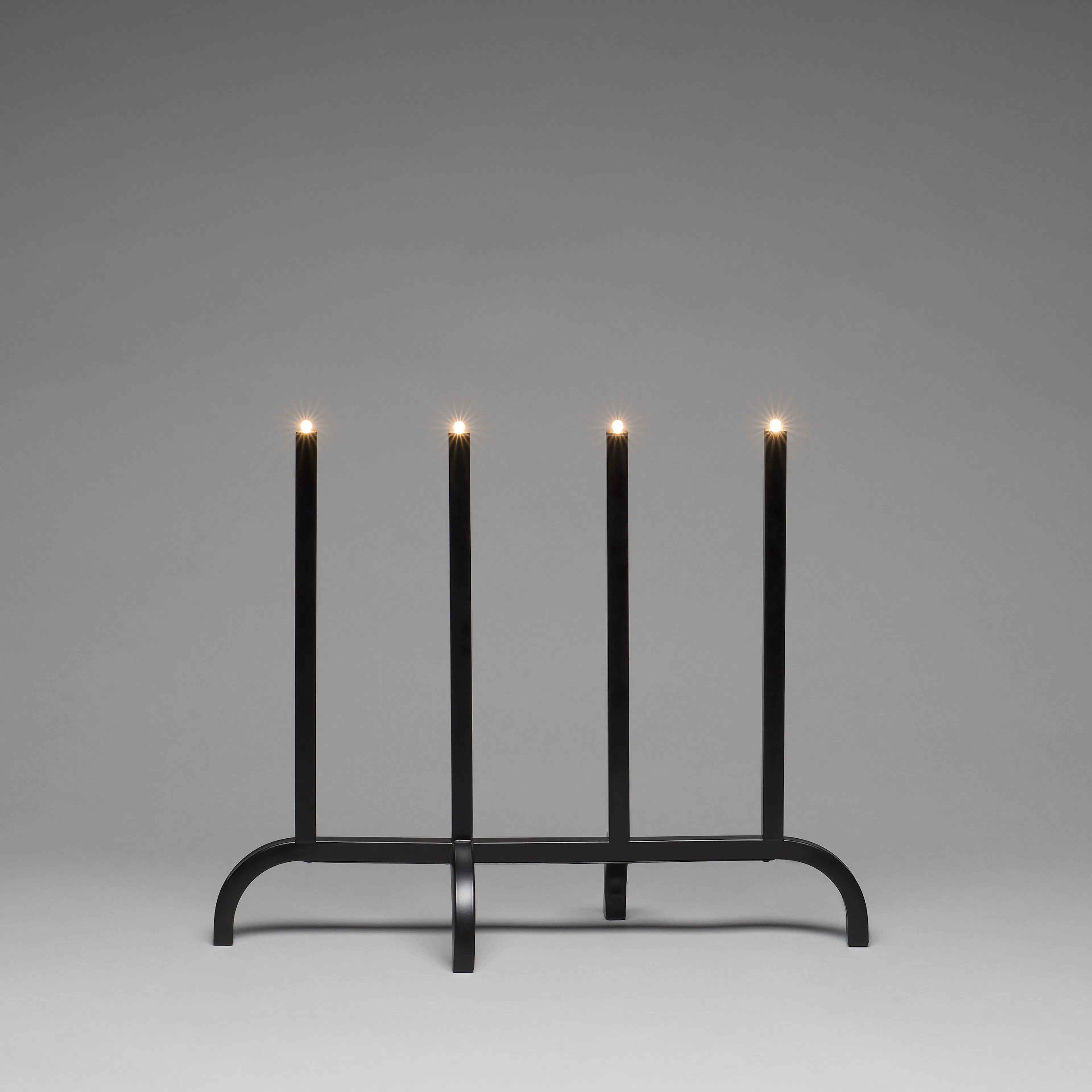 Adventstake Gnosjö Konstsmide 4L Metall Sort