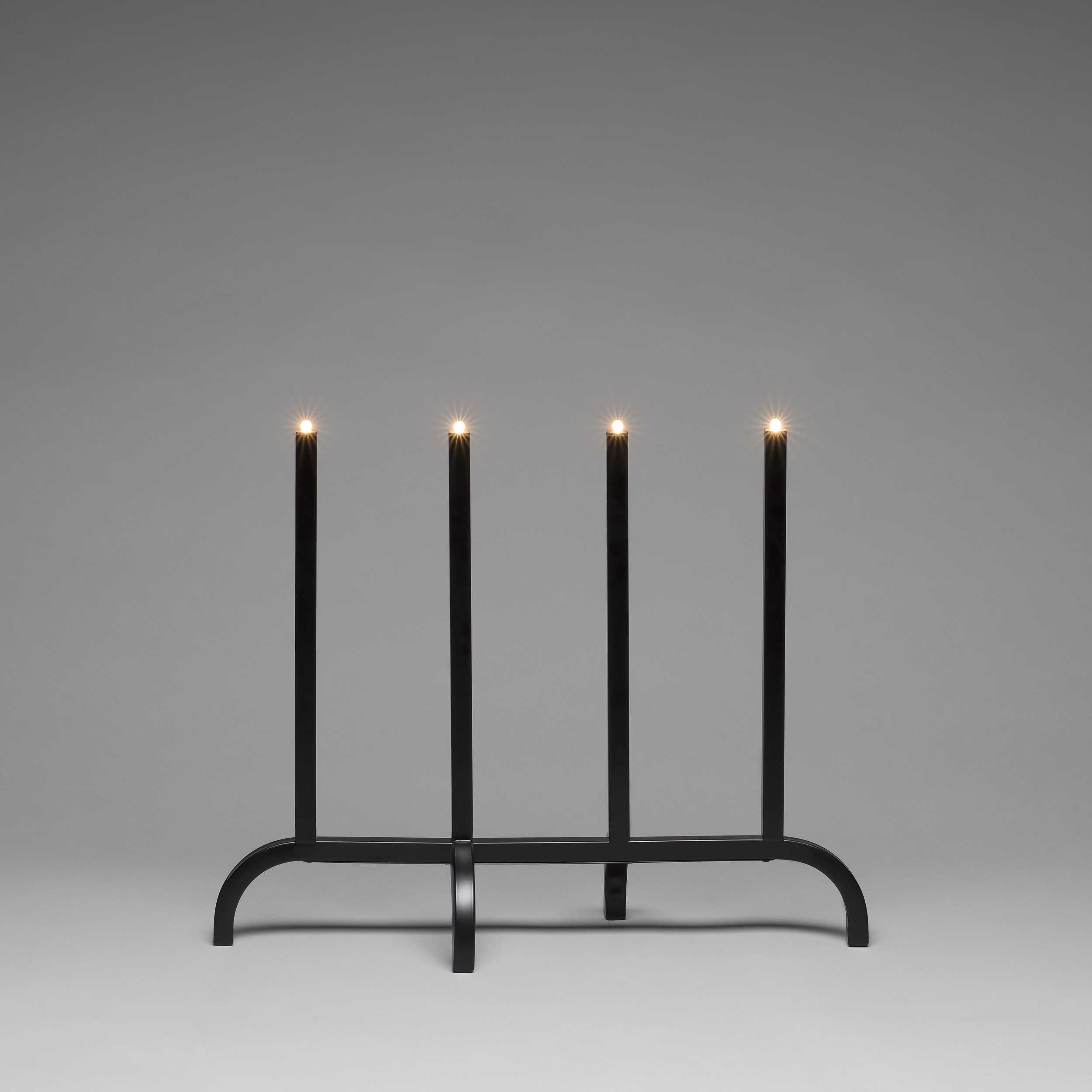 Adventstake Gnosjö Konstsmide 4L Metall Sort