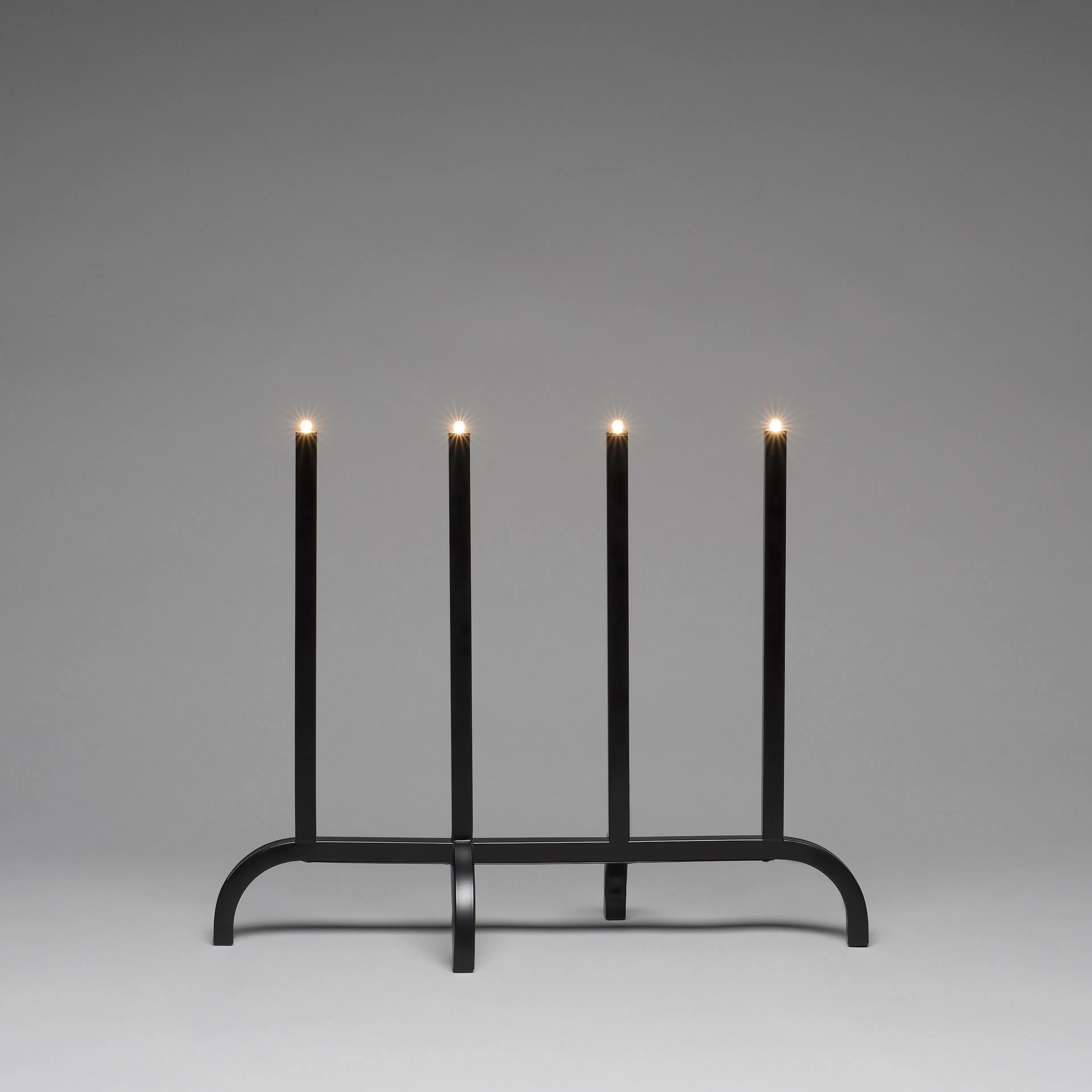 Adventstake Gnosjö Konstsmide 4L Metall Sort
