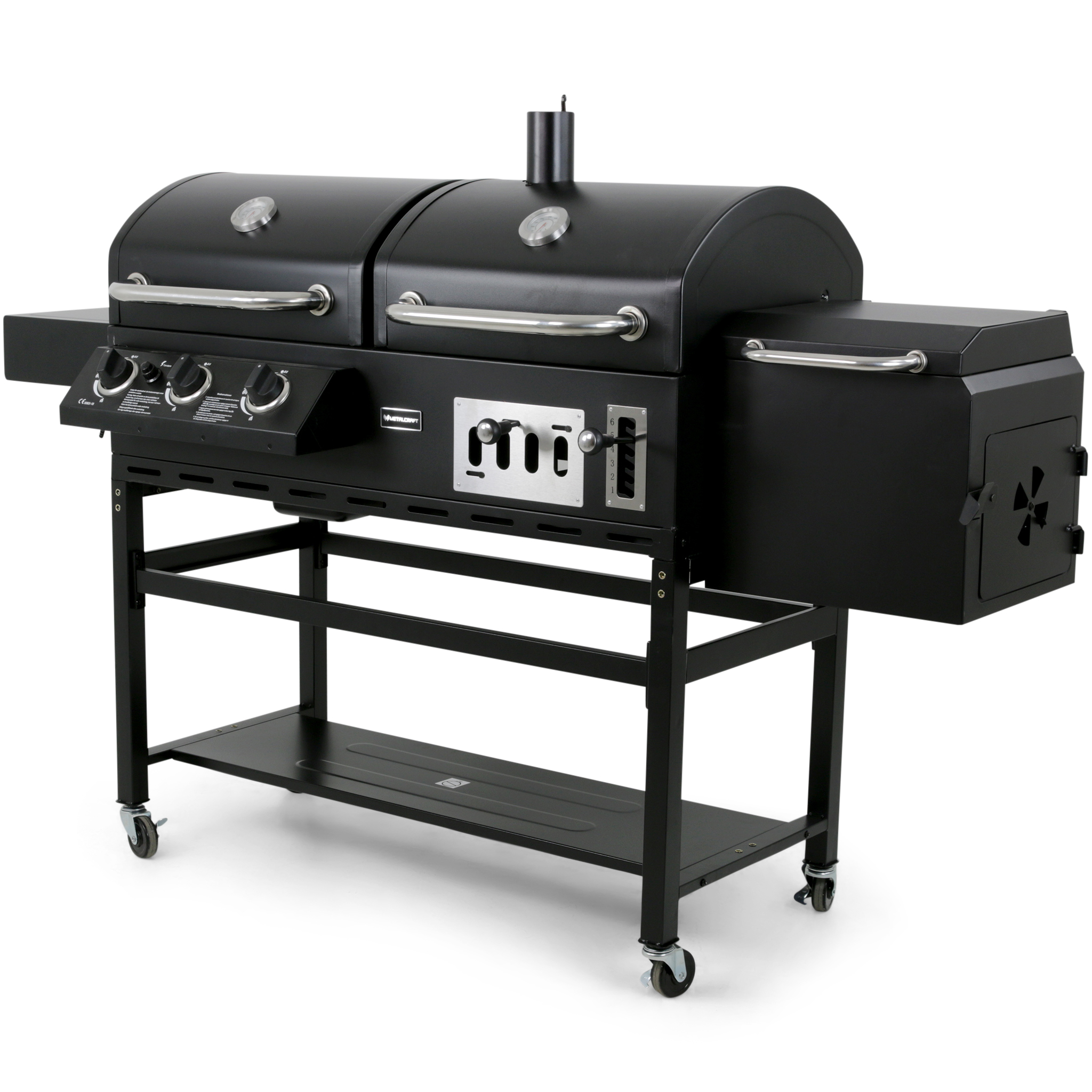 Gass/Kullgrill Metalcraft Cleveland med Røyk