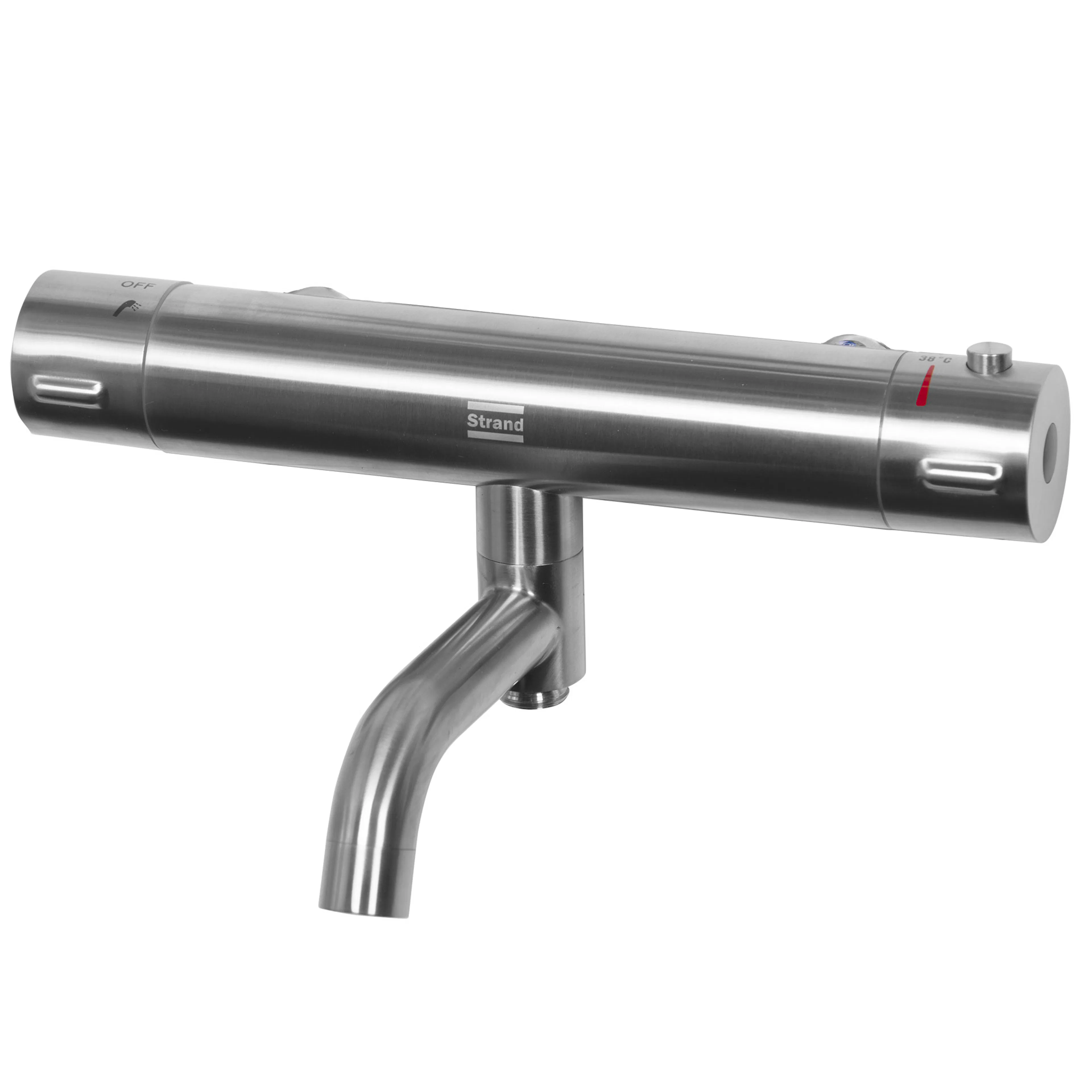 Dusj- og Badekarbatteri Strand Stainless Titan TI-310W