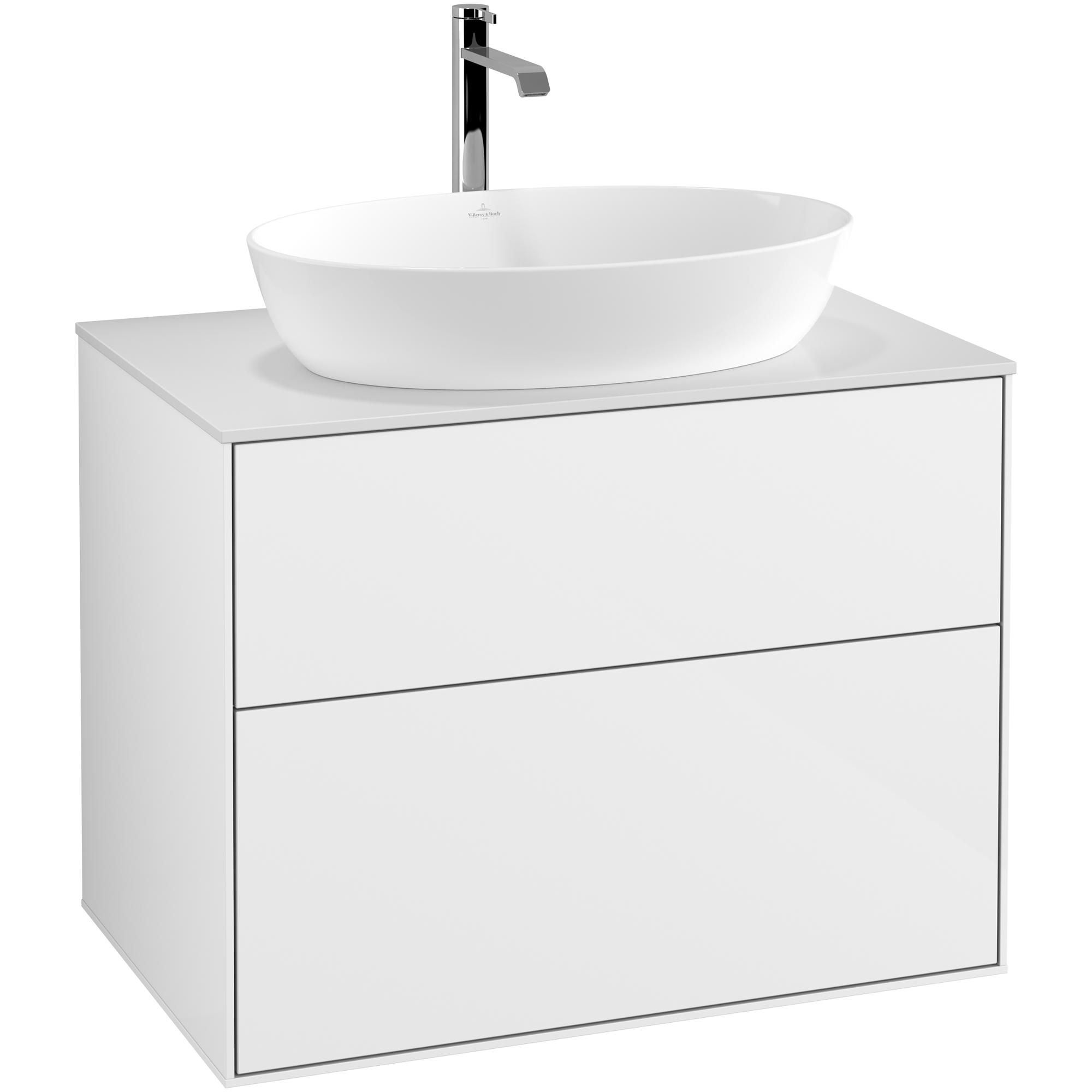 Tvättställsskåp Villeroy & Boch Finion med 2 Lådor och Bänkskiva för Fristående Tvättställ från Artis & Collaro | badrum - badrumsmobler - tvattstallsskap-och-kommod | KakelKungen