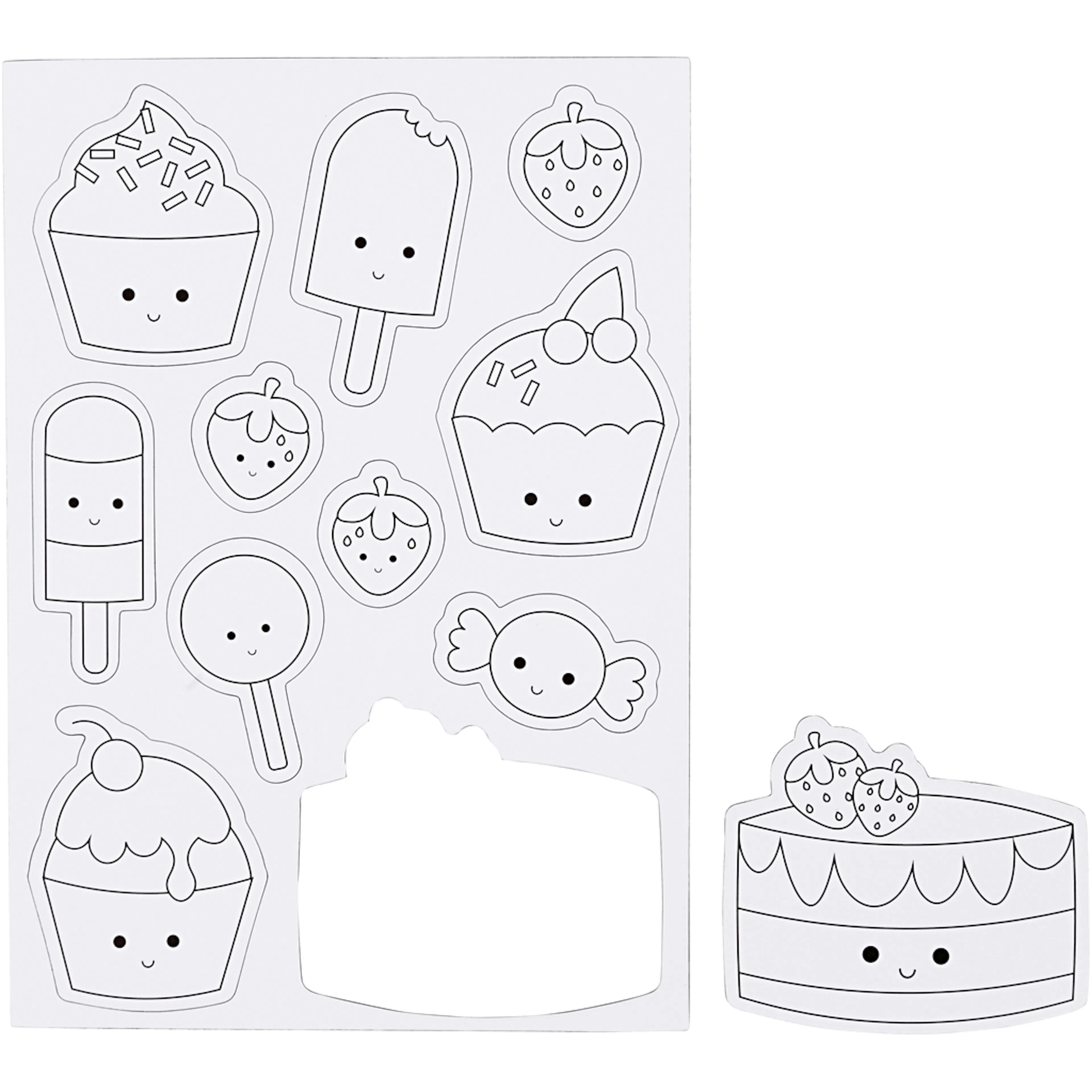 Magneter Creativ Company Glass og Kaker 14,85x21 cm