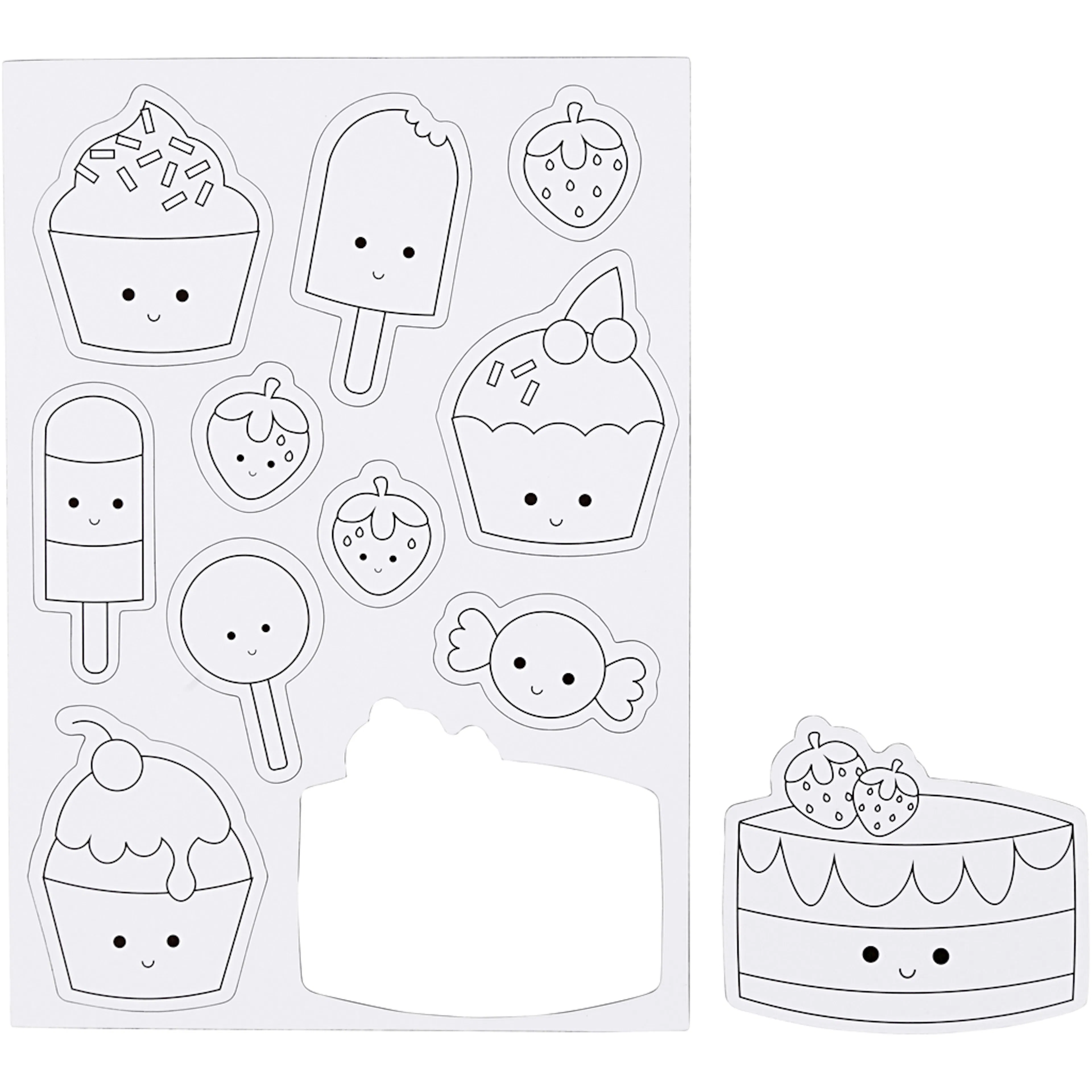 Magneter Creativ Company Glass og Kaker 14,85x21 cm