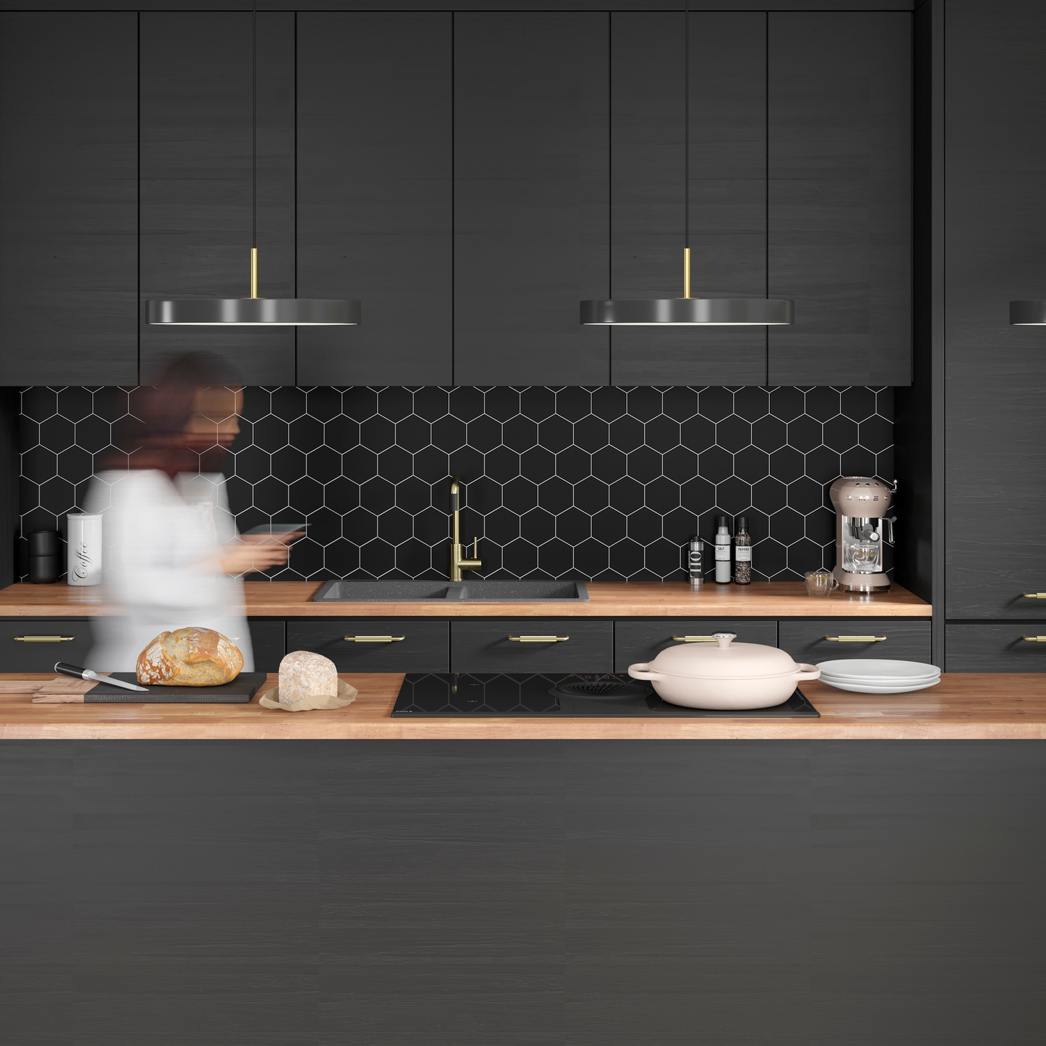 Benkeplate Fibo Heltre Eik B/C