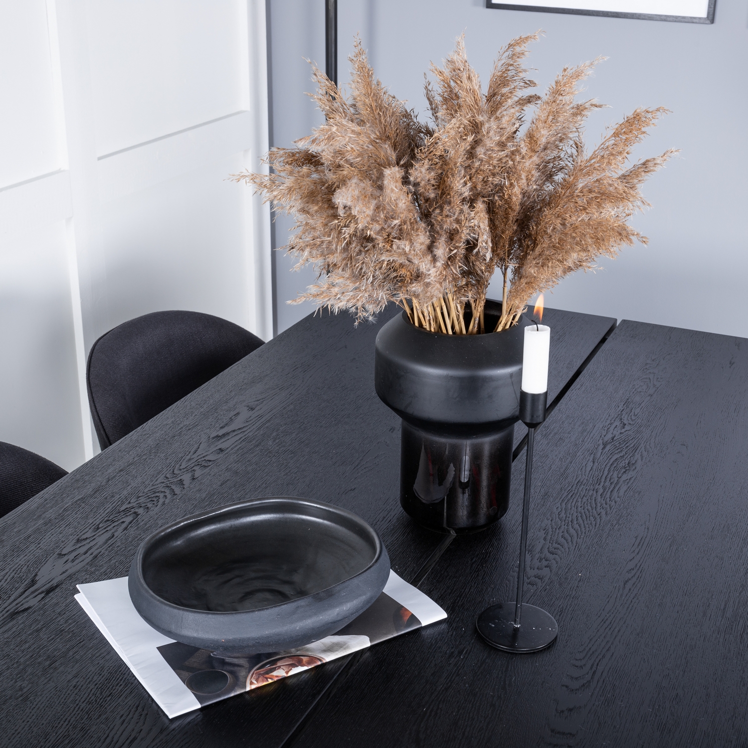 Spisegruppe Venture Home Salt med 6 Valentina Stoler Polyester