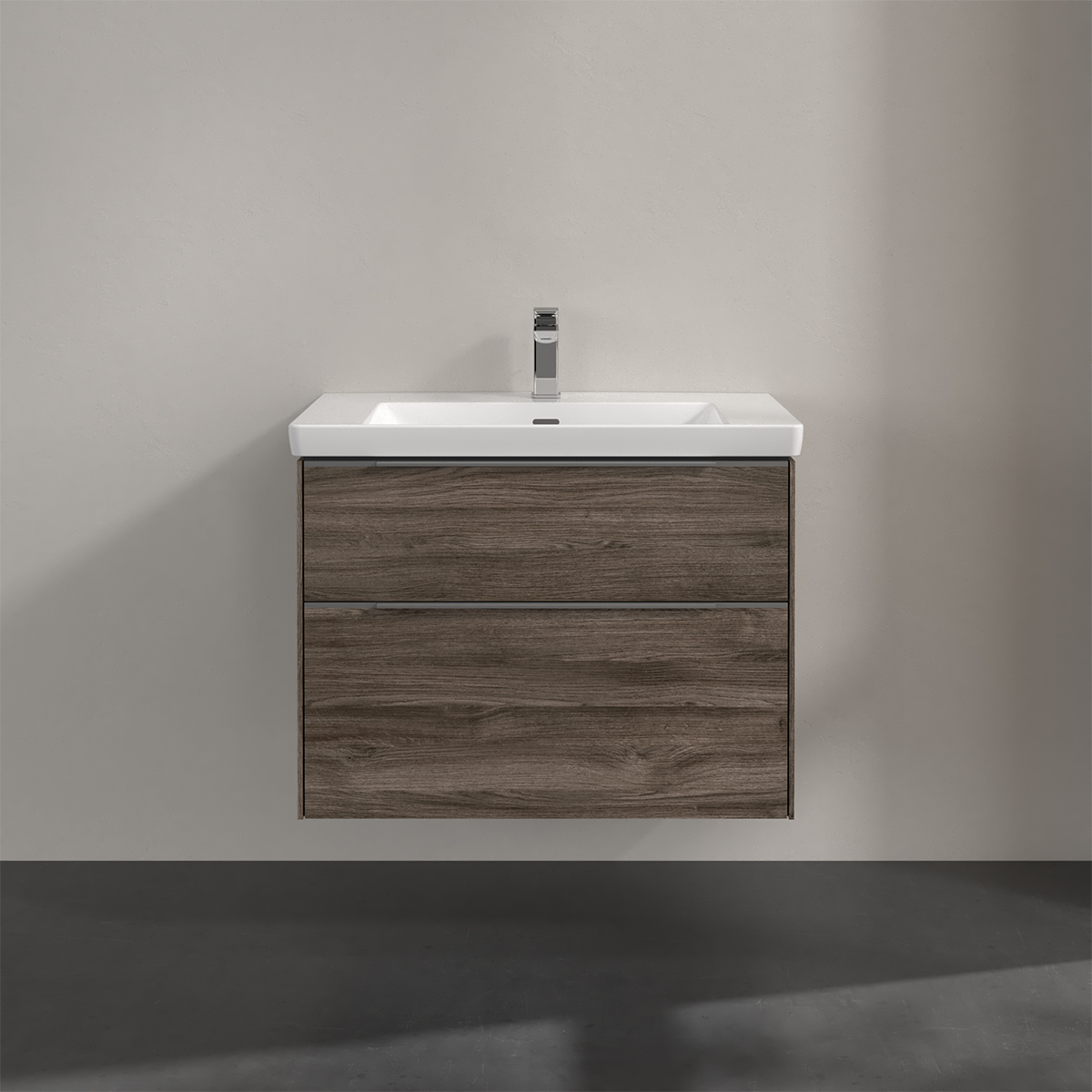 Tvättställsskåp Villeroy & Boch Subway 3.0 med 2 Lådor