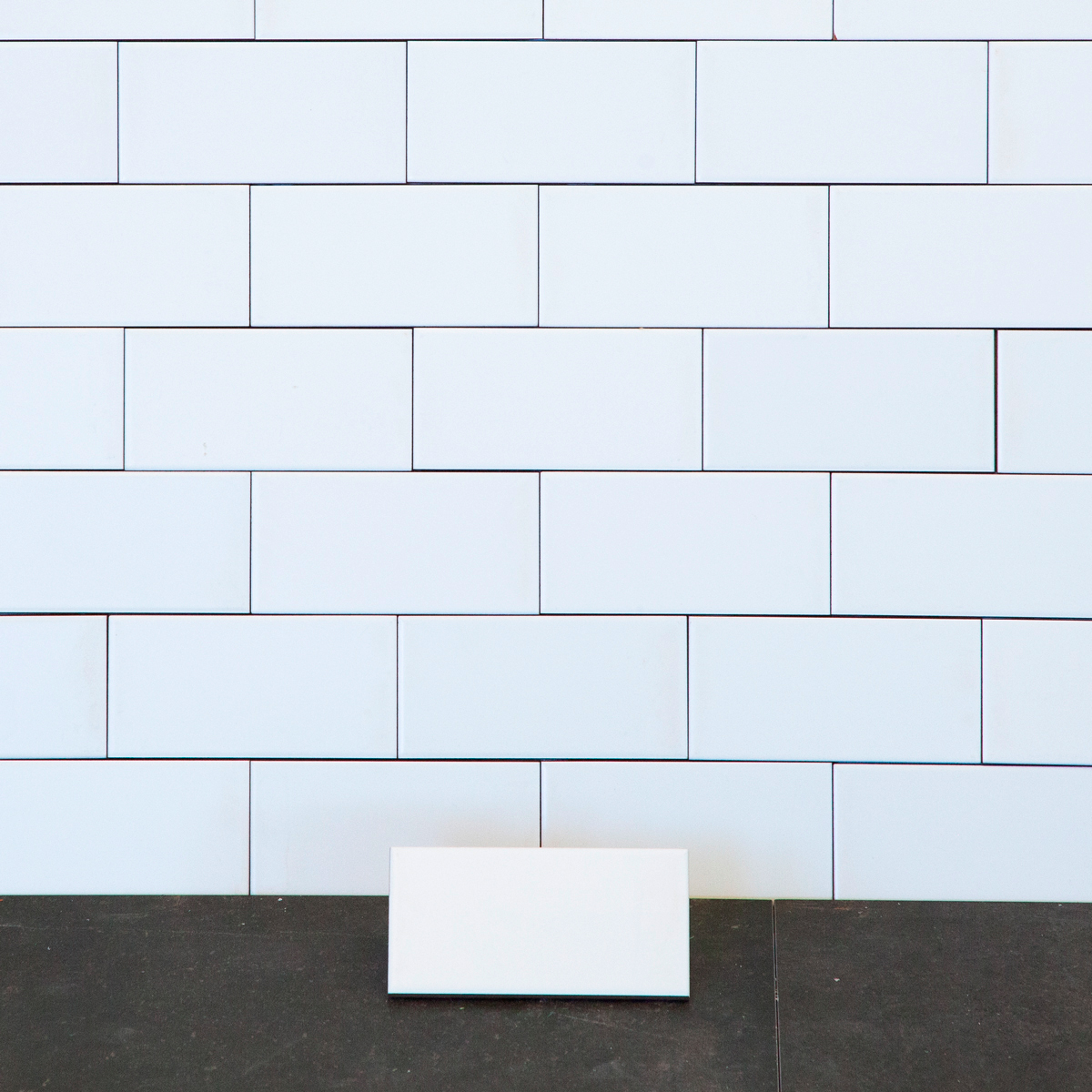 Flis Arredo Ceramicas Vilar Albaro Hvit Slett Blank 7,5x15