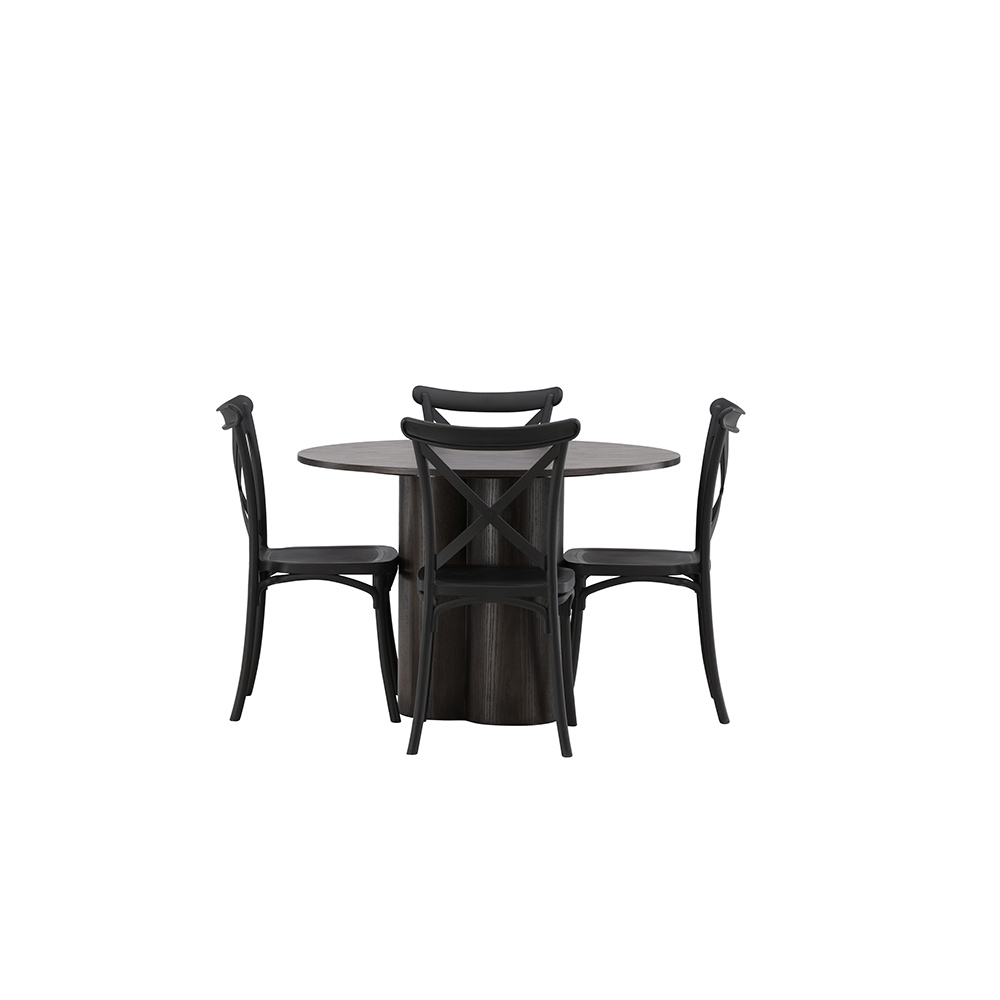 Spisegruppe Venture Home Olivia med 4 Crosett Stoler