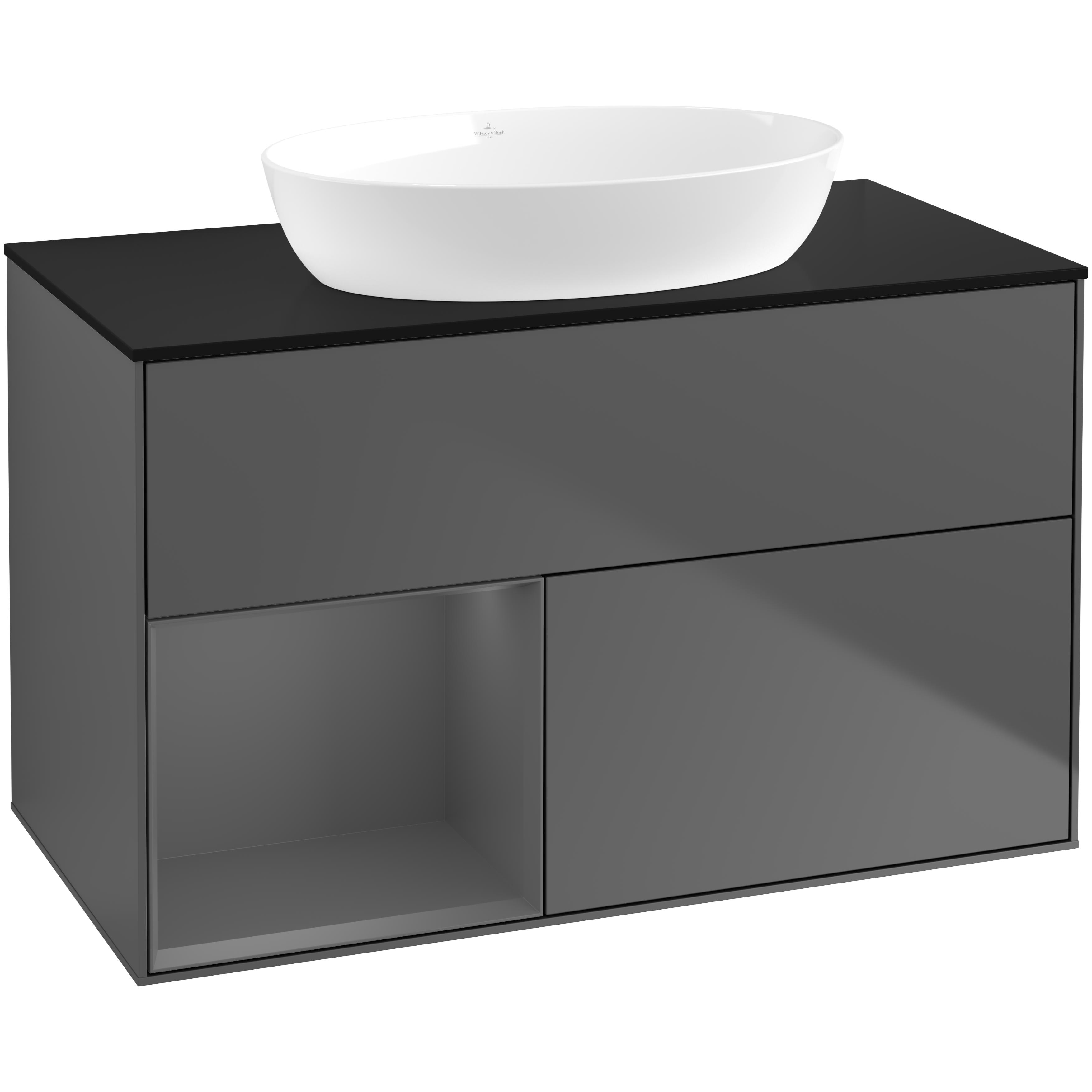 Tvättställsskåp Villeroy & Boch Finion med 2 Lådor Hylla och Bänkskiva för Fristående Tvättställ från Artis & Collaro