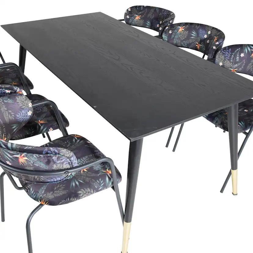 Spisegruppe Venture Home Disa med 6 Aris Stoler Polyester