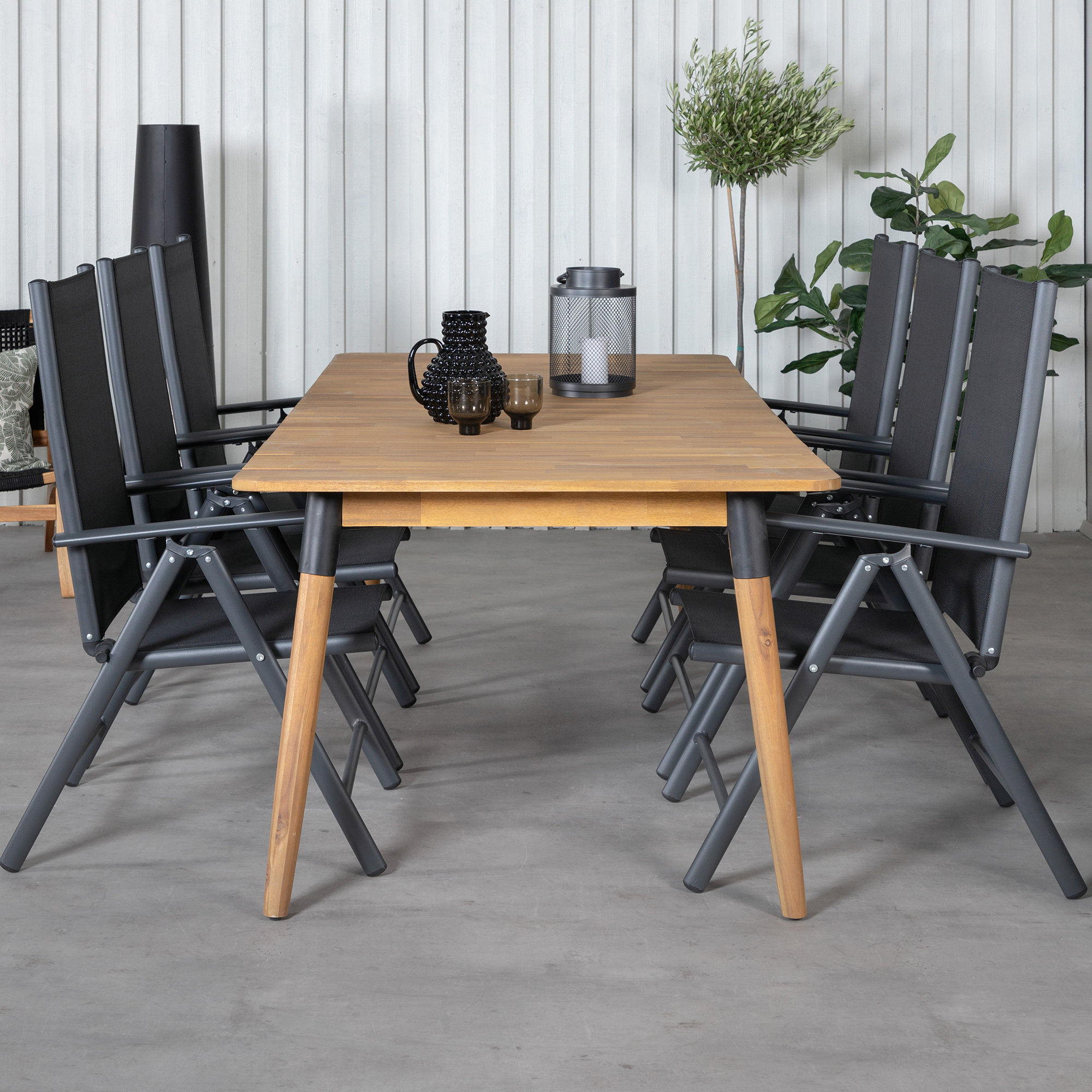 Spisegruppe Venture Home Julle med 6 Bend Spisestoler
