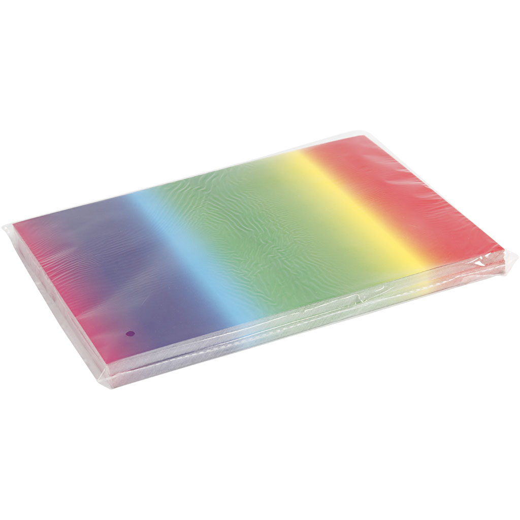 Regnbuekartong Creativ Company A4 210x297 mm 100 Ark/1 Pk