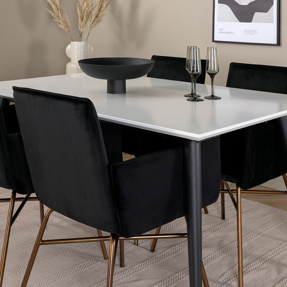 Spisegruppe Venture Home Jolie med 4 Annika Stoler
