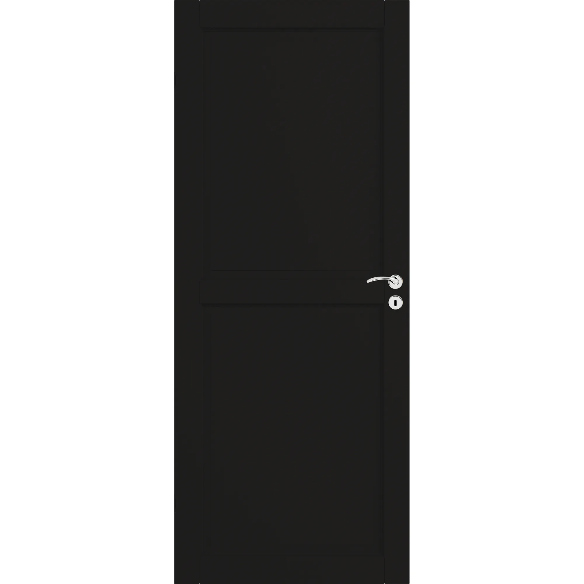 DØR 7X18 BIRK 2 MALT NCS S8500-N BxH: 70x180 (dørbladmål: 62,6x174), Dempet Sort S8500-N