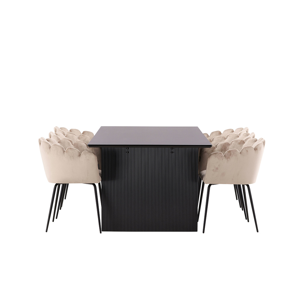 Spisegruppe Venture Home Vail med 6 Limhamn Stoler