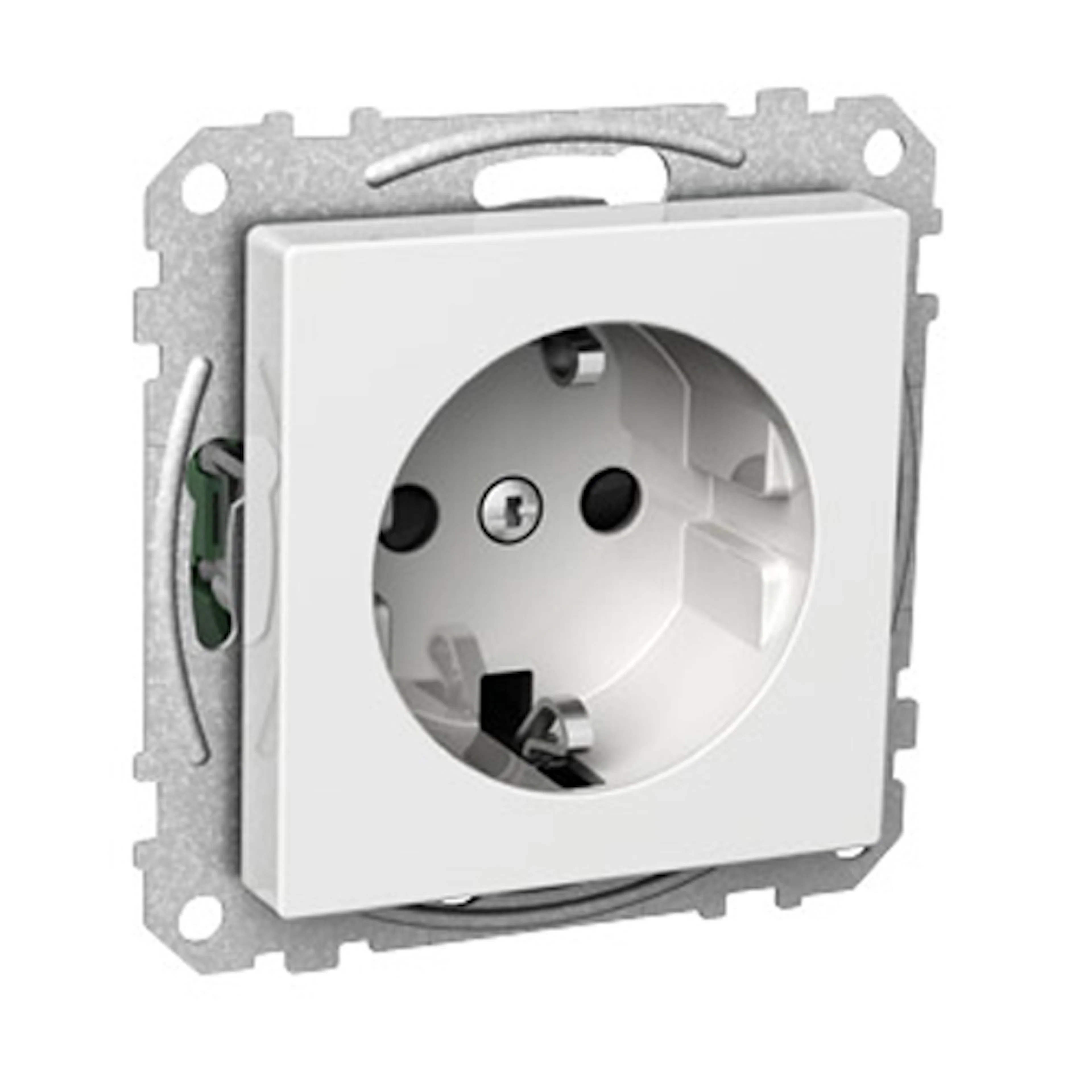 Stikkontakt Schneider Electric Exxact 1-Veis Innfelt