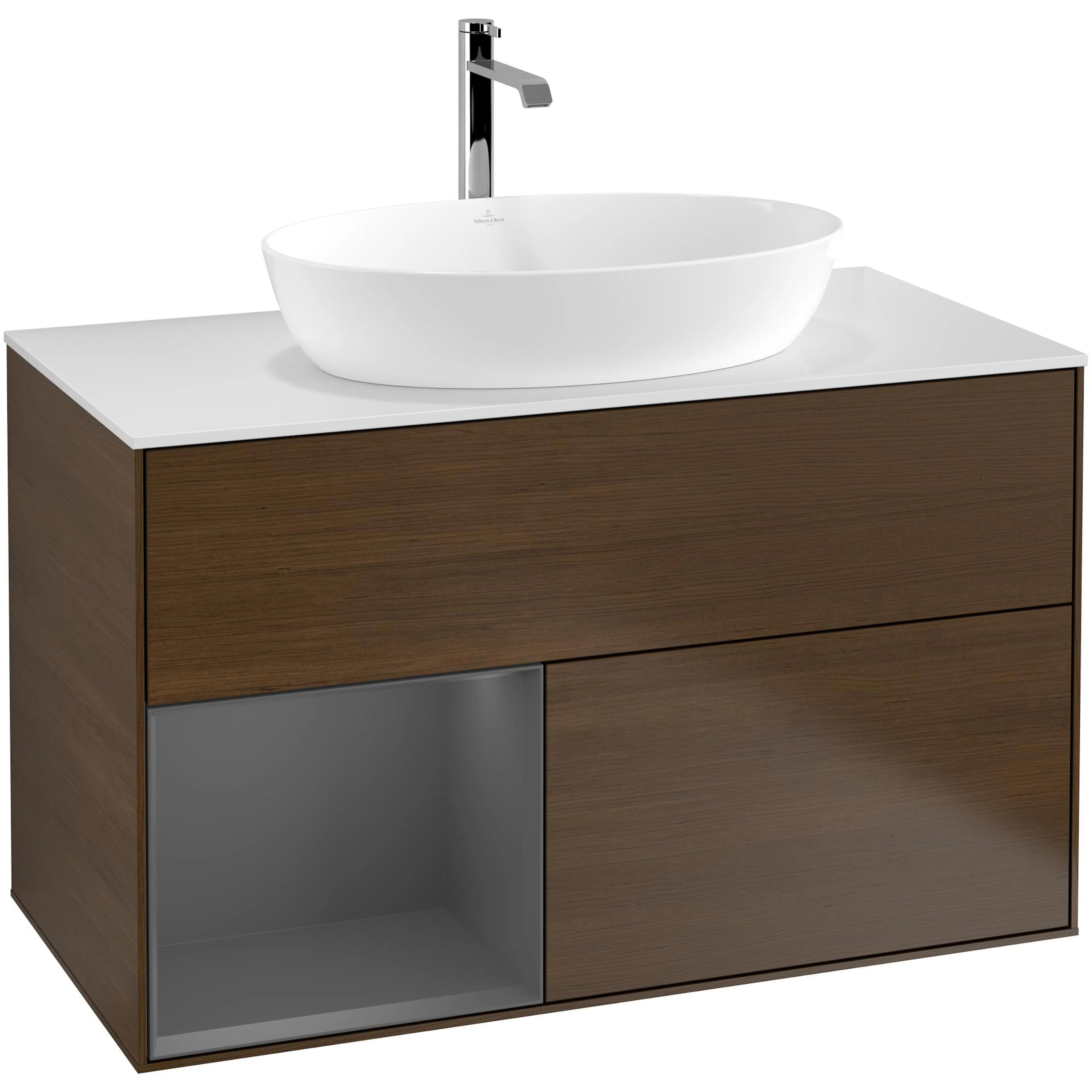 Tvättställsskåp Villeroy & Boch Finion med 2 Lådor Hylla och Bänkskiva för Fristående Tvättställ från Artis & Collaro