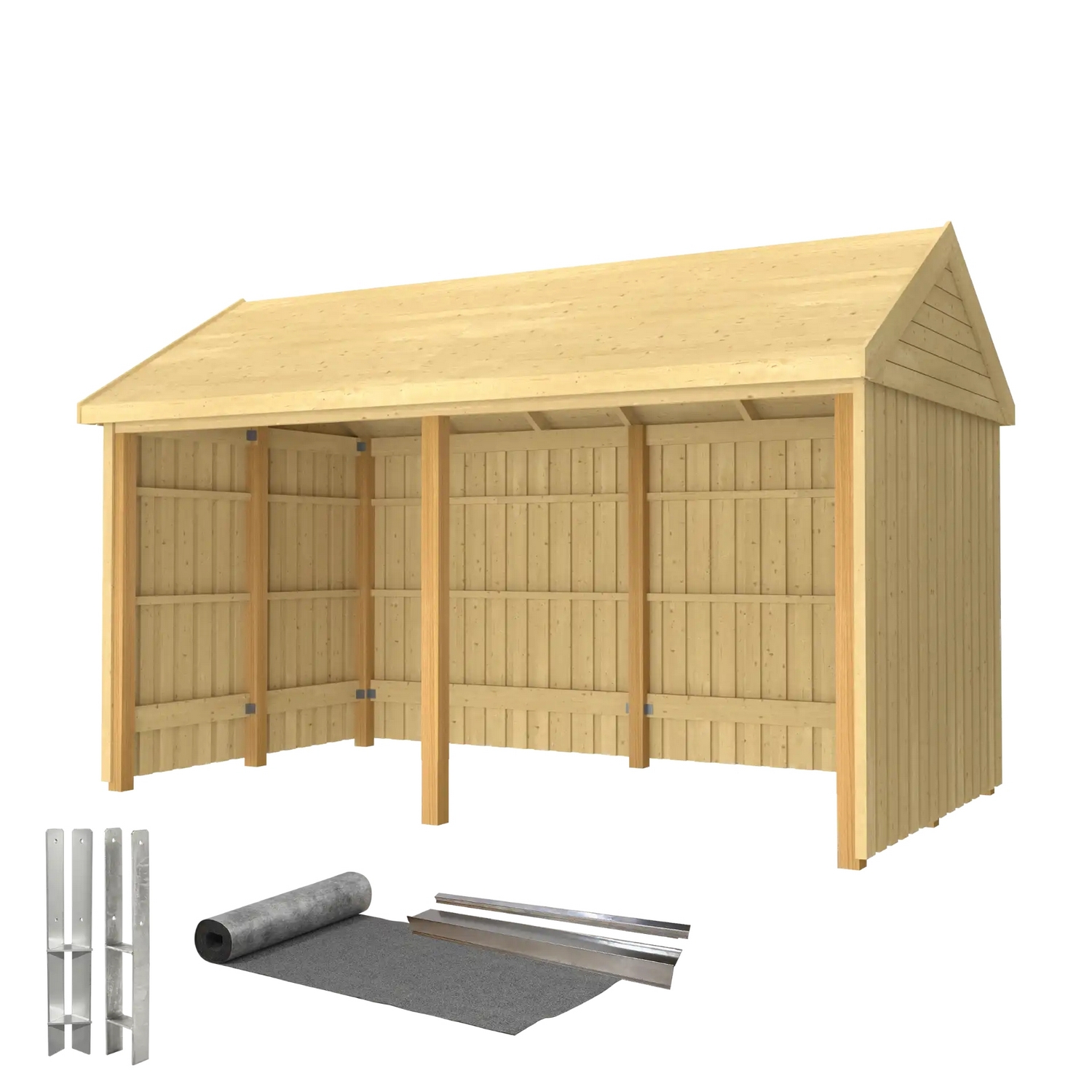 Utestue PLUS Classic Multi Hagehus 2 Moduler Åpen 10m2