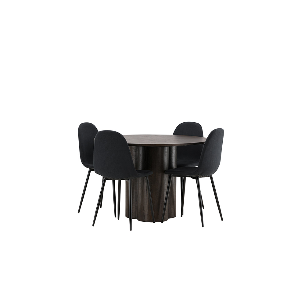 Spisegruppe Venture Home Olivia med 4 Polar Stoler