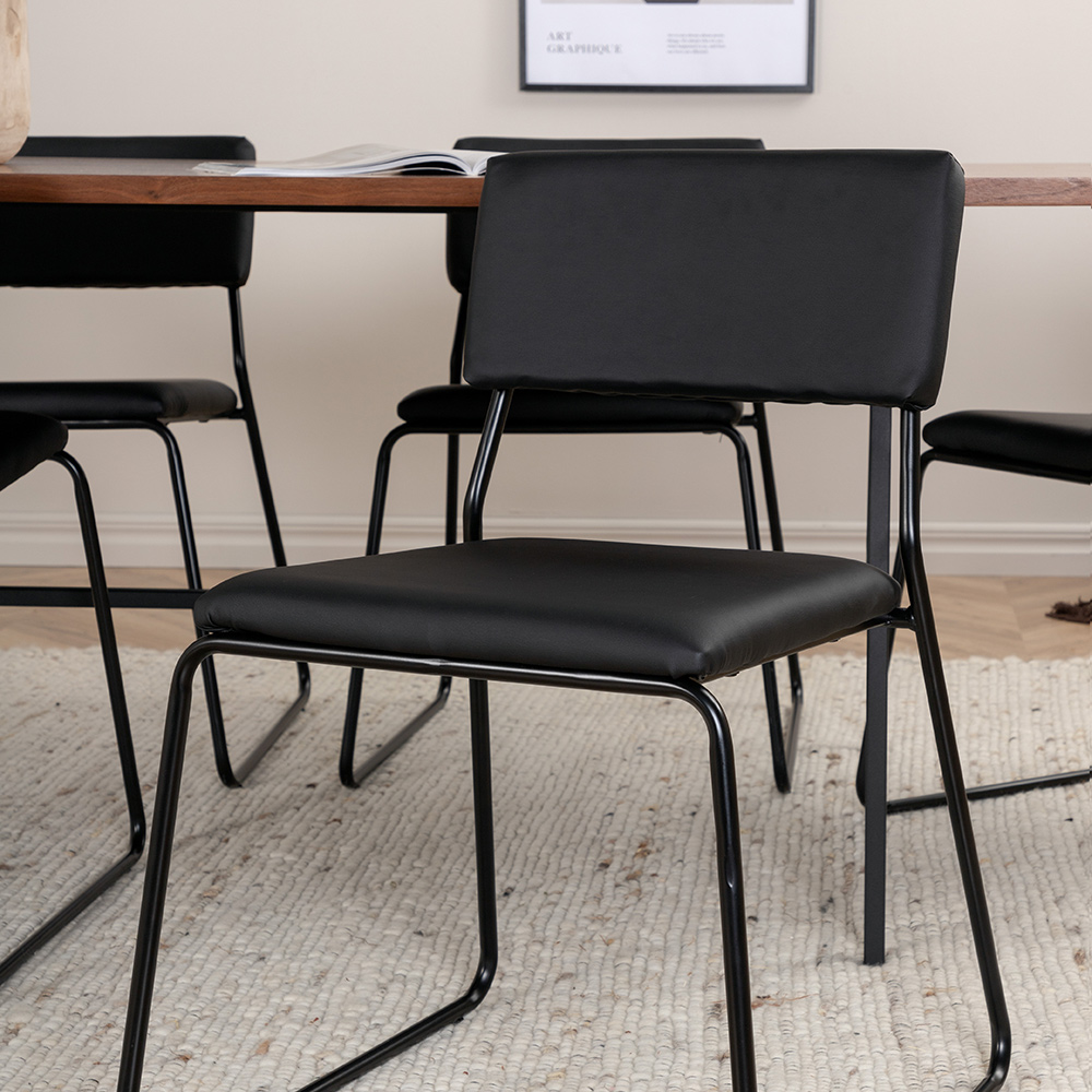 Spisegruppe Venture Home Chicago Spisebord og Kungshamn Spisestol Brun