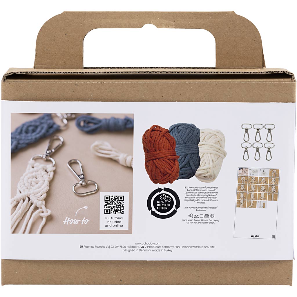 Nøkkelringer Creativ Company Mini DIY Kit Makramé