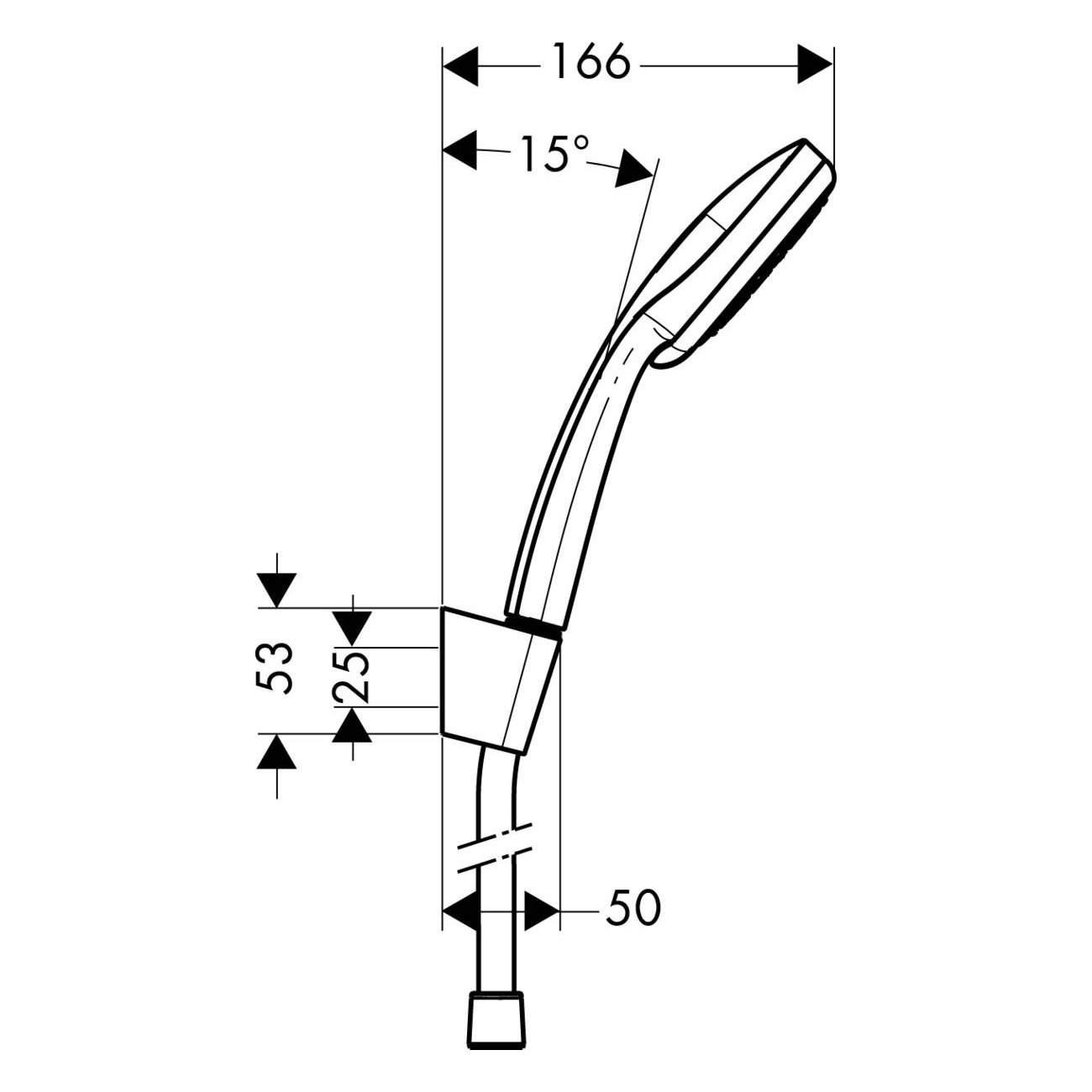 Dusjholdersett Hansgrohe Croma 100