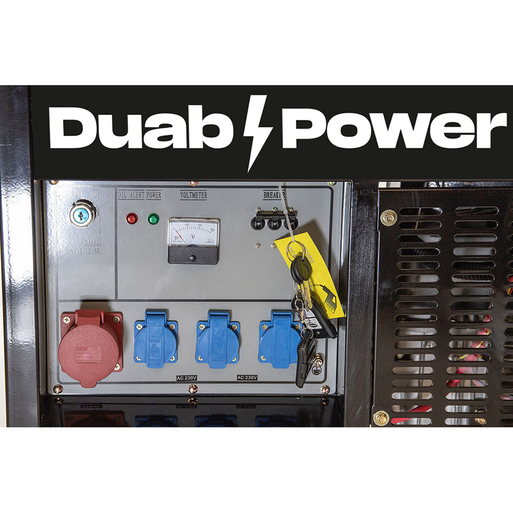 Strømaggregat Duab-Power MDG12-3 3-fas Diesel Fjernstart