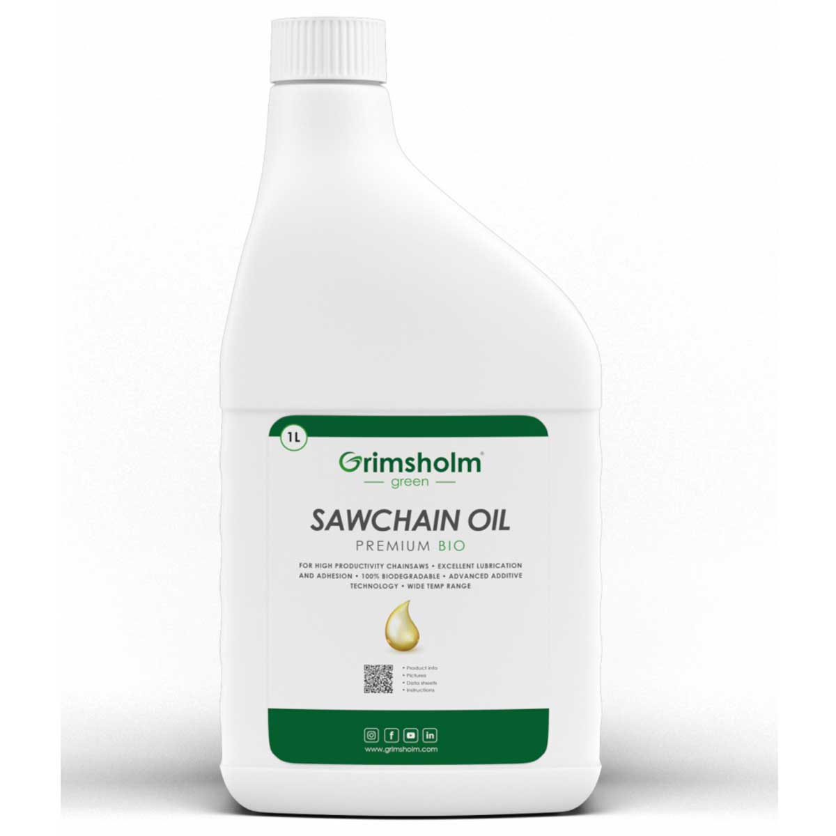 Sagkjedeolje Grimsholm Premium Bio 1L