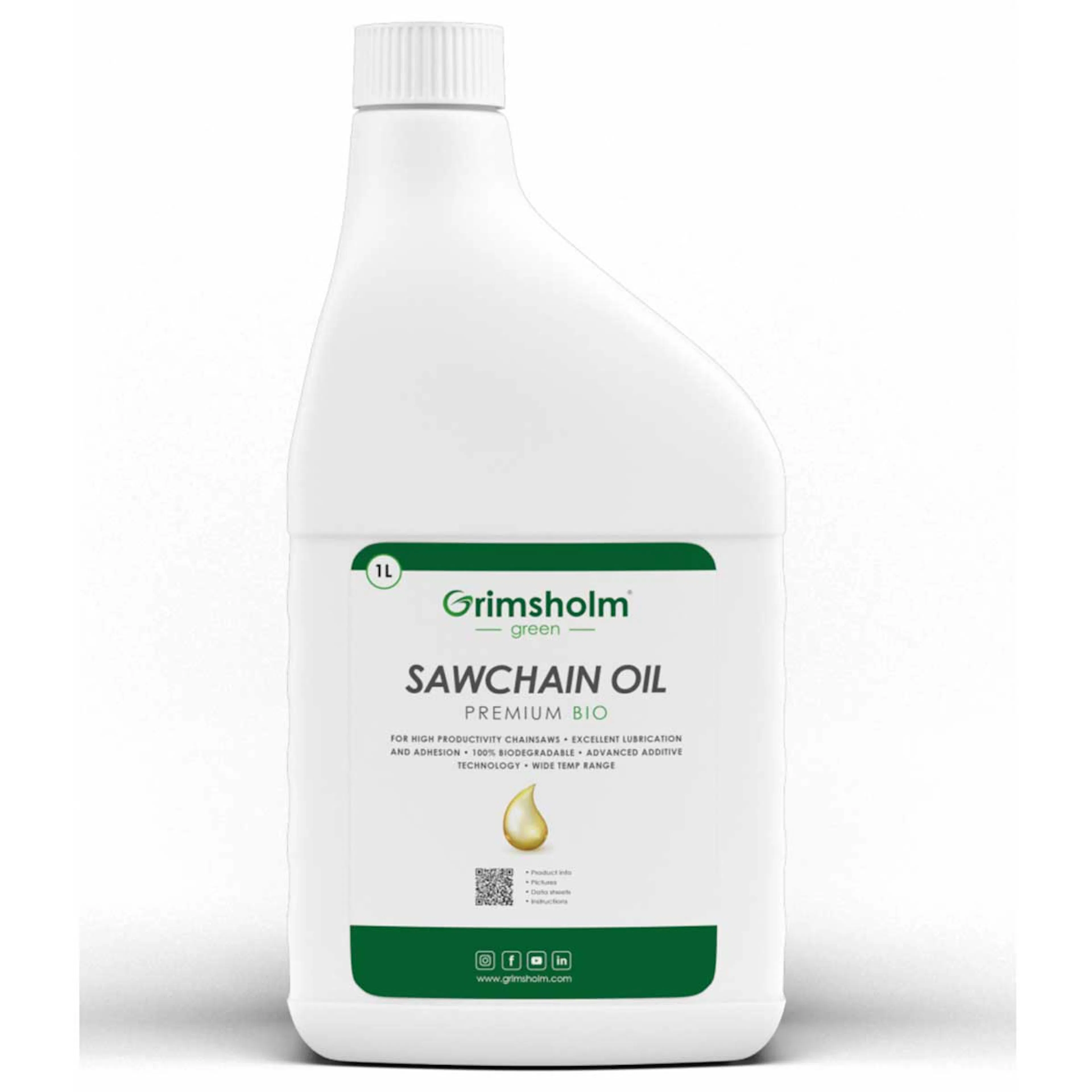 Sagkjedeolje Grimsholm Premium Bio 1L