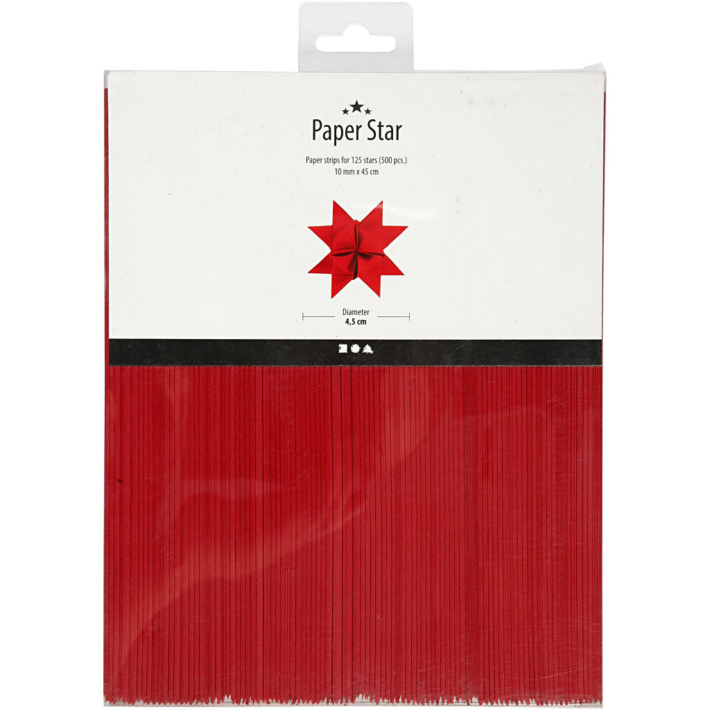 Stjernestrimler Creativ Company LxBxH 4,5x45x1 cm 500 strimler/1 Pk