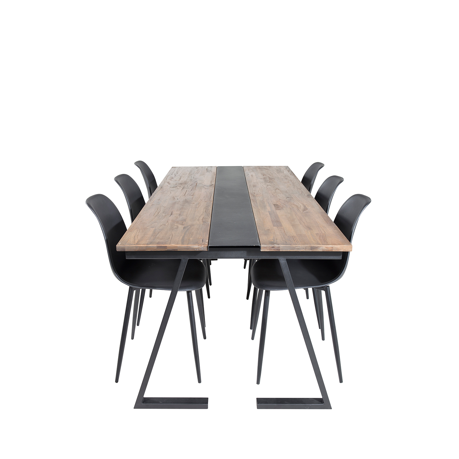 Spisegruppe Venture Home Jane med 6 Pop Stoler