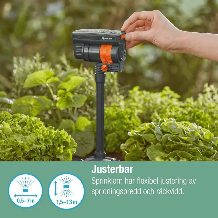 Forlengelsesrør Gardena Micro-Drip for Rektangulær Sprinkler OS 90