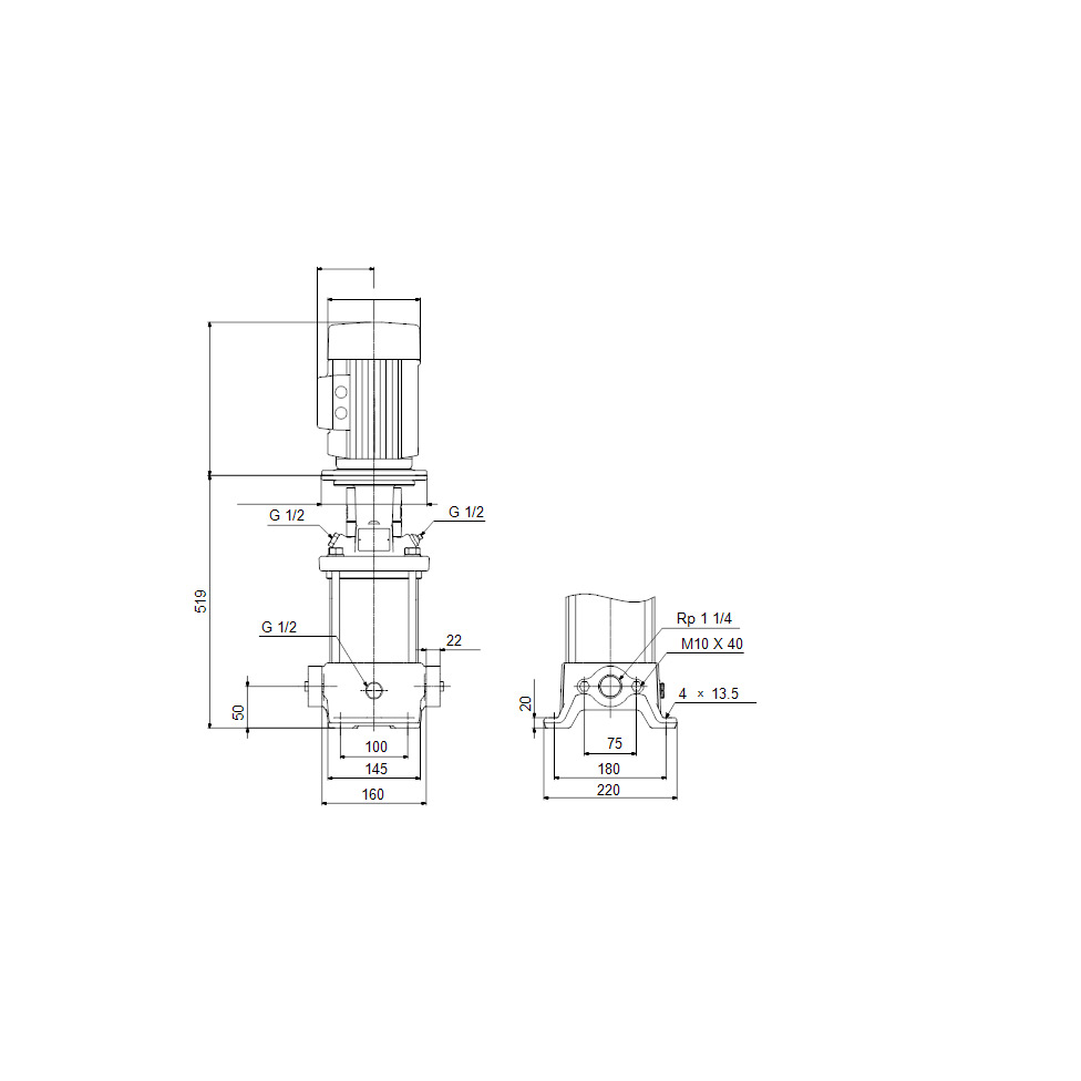 Ejektorpumpe Grundfos CR DW