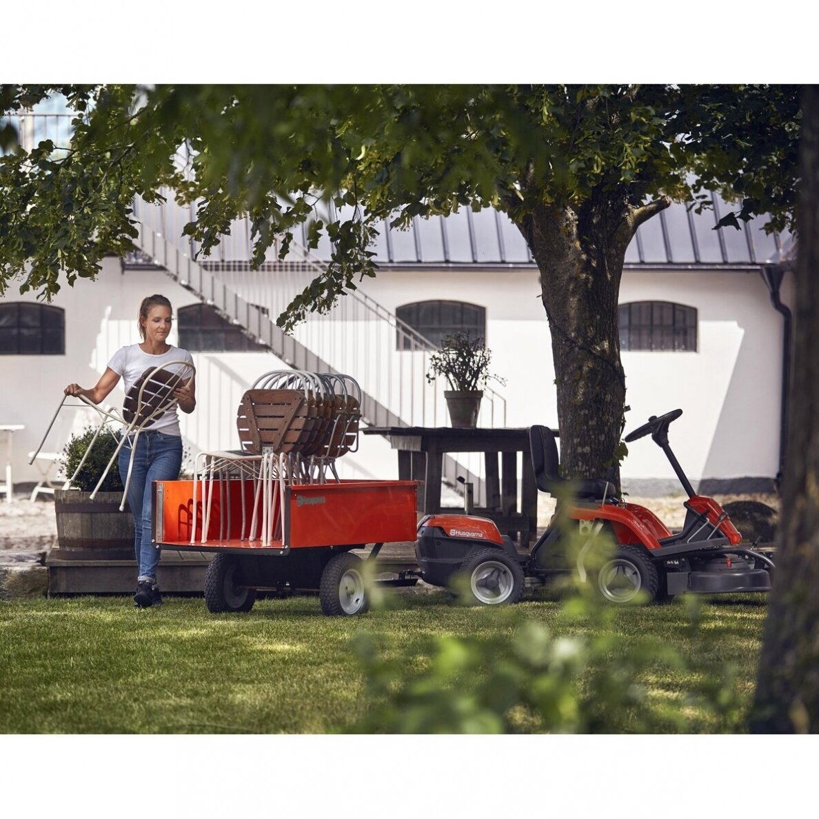 Traktorklipper Husqvarna R 320X AWD gressklipper ekskl. Klippeaggregat