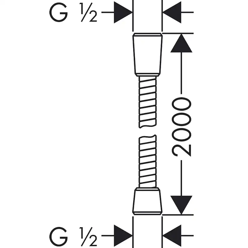 Dusjslange Hansgrohe Sensoflex