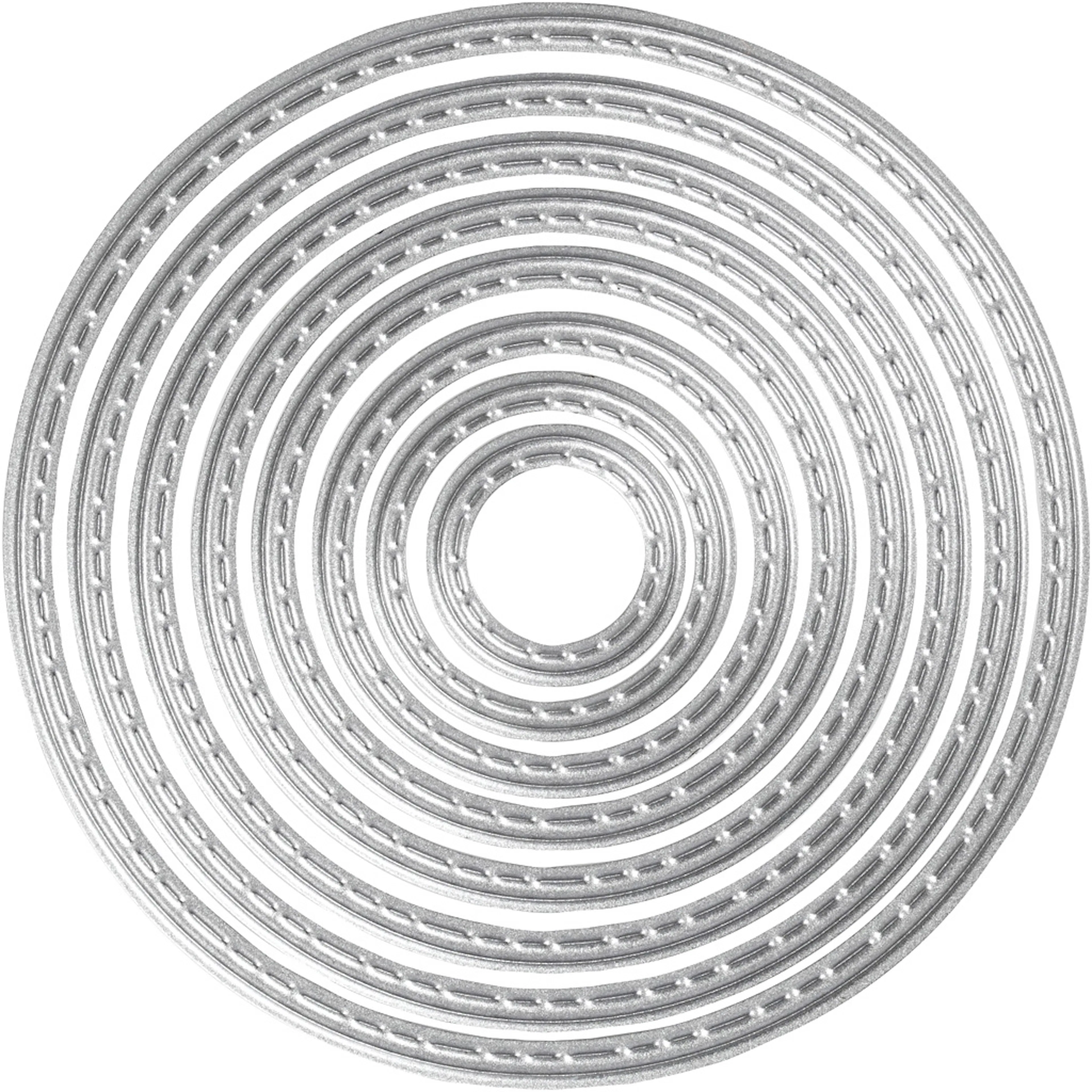Skjær- og Pregesjablong Creativ Company Sirkler Dia 1,5-7 cm 1 stk