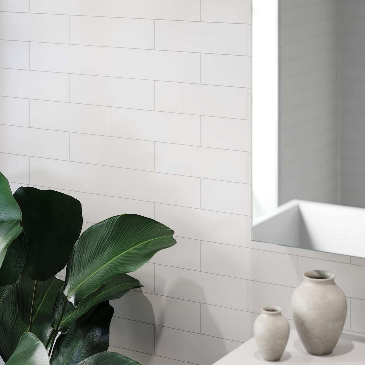 Baderomspanel Fibo 2094-M74 S White