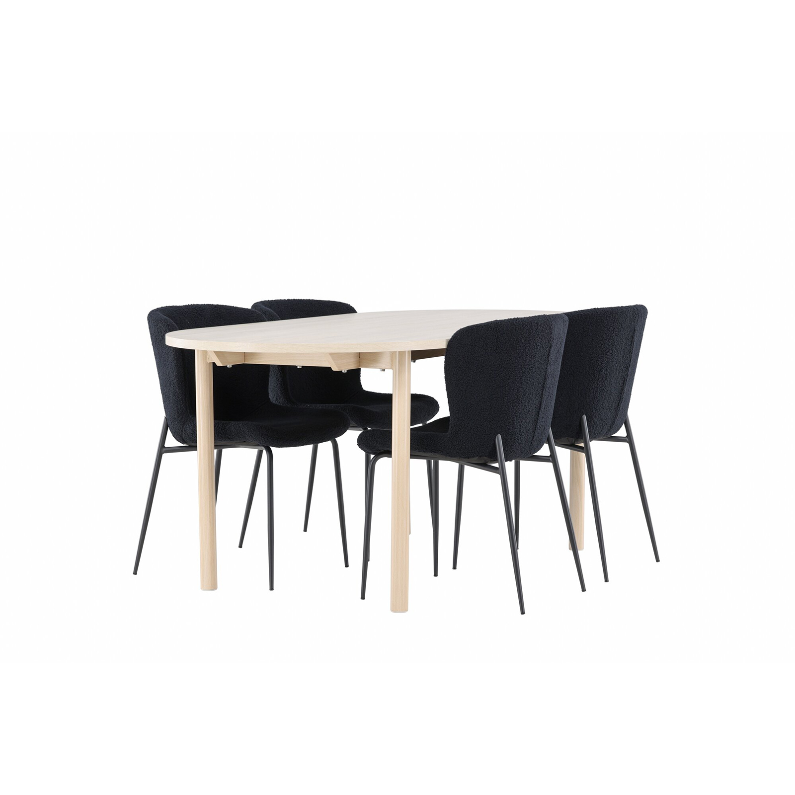 Spisegruppe Venture Home Andy 180 med 4 stk Modesto Stoler